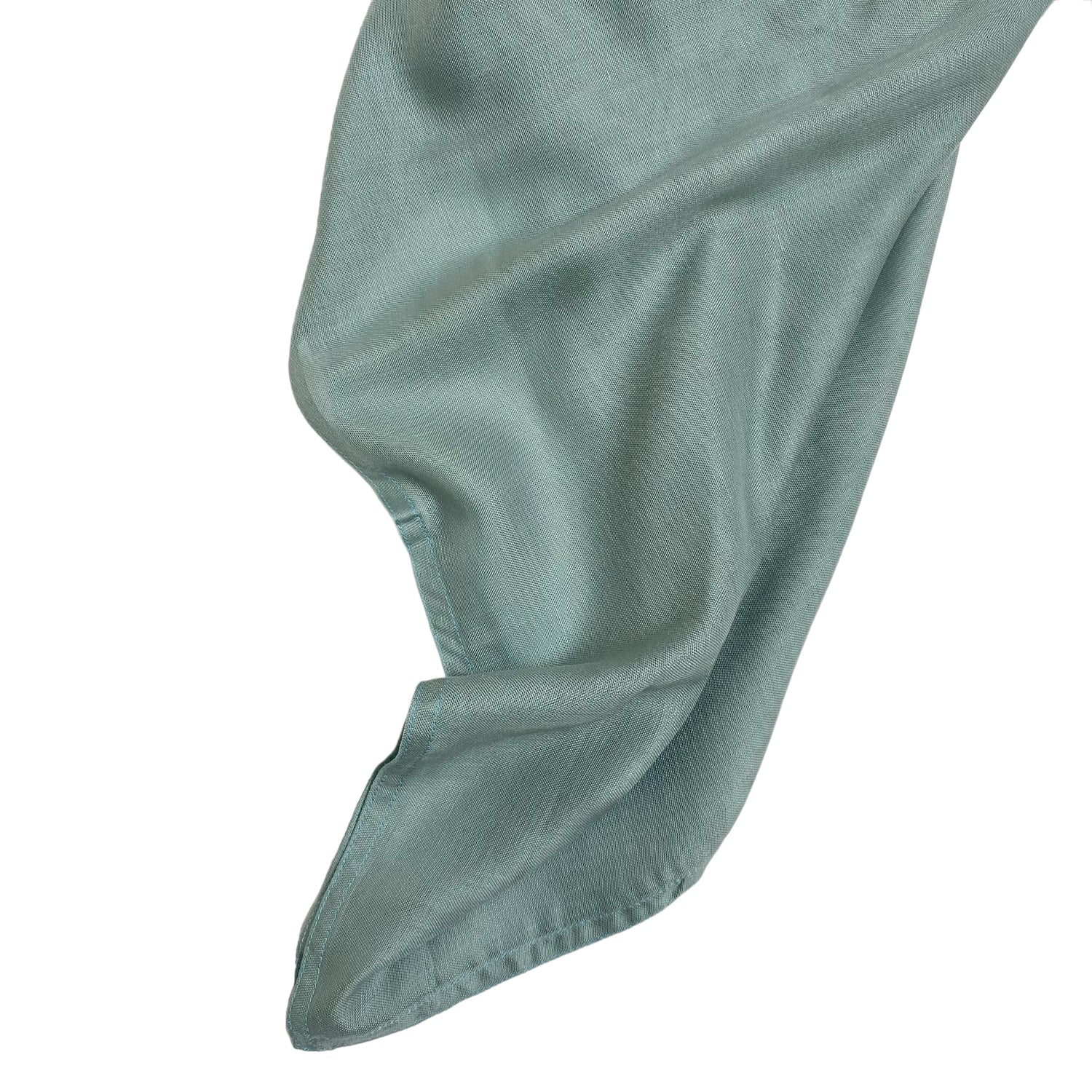 Double Stitched Border Hijab - Sea green