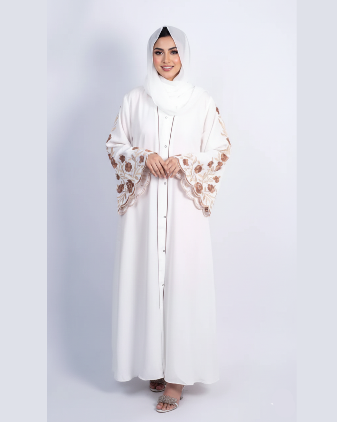 Meadows Abaya White Series (Nutella)