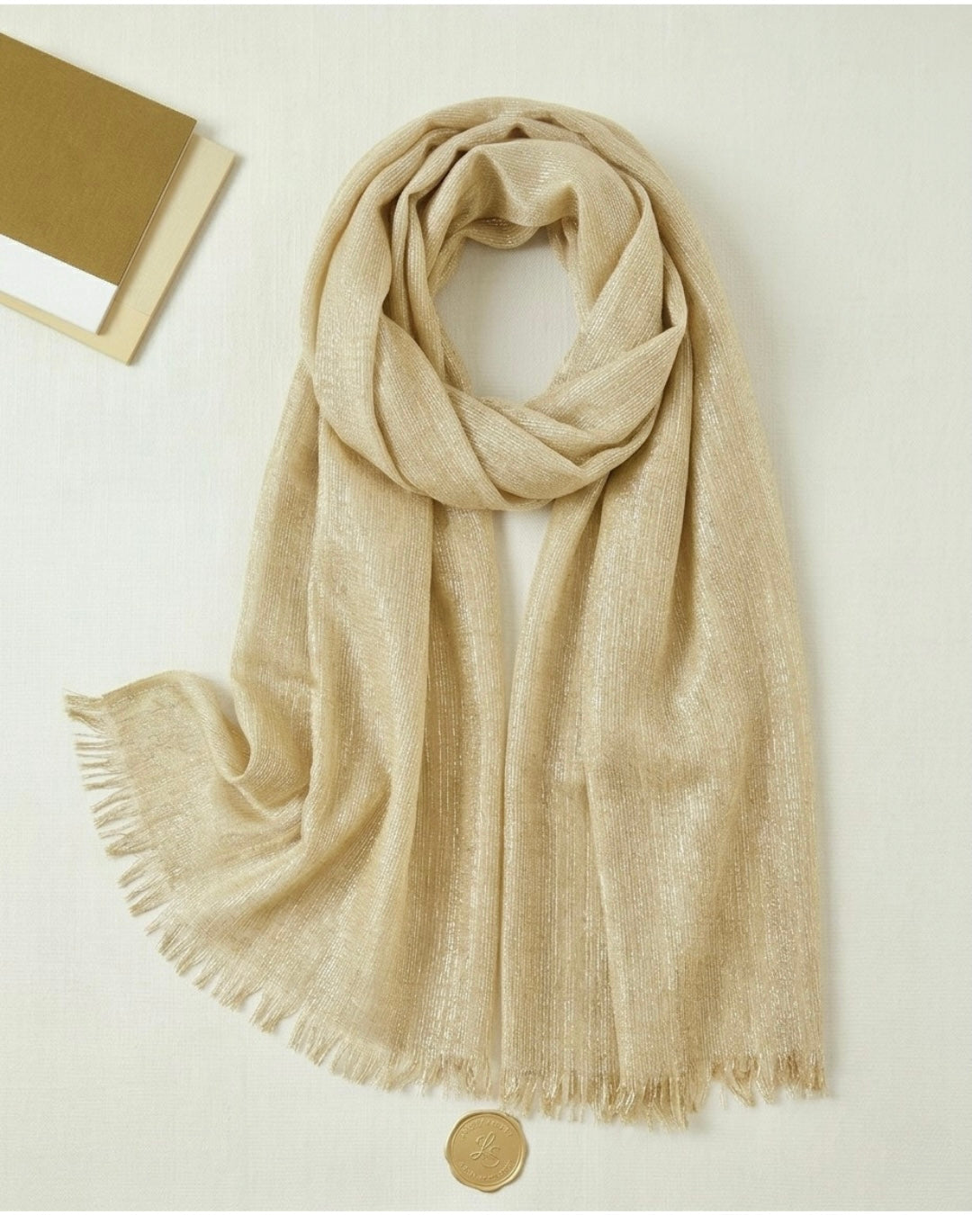 Zariya Lurex Hijab - Cream
