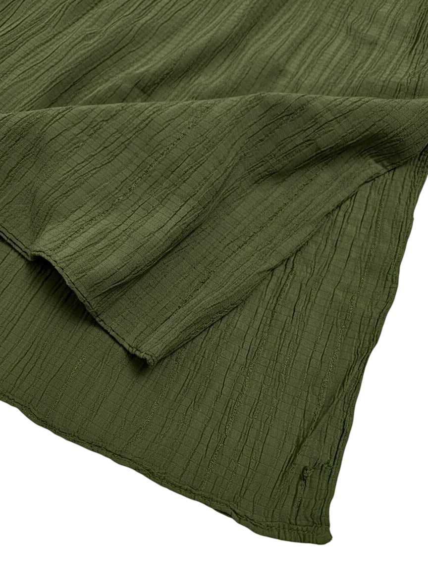 Georgette Crush Hijabs - Olive