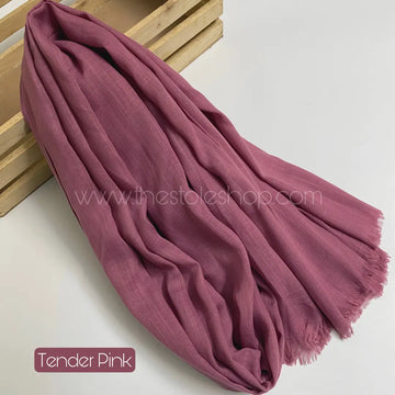 Premium Turkish – Slub Textured (Wider Width) – Tender Pink