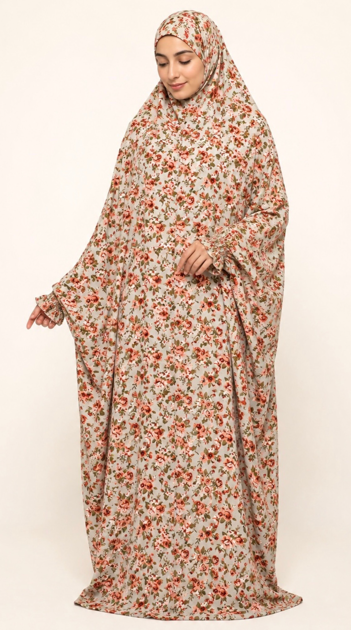 Premium Full Length Namaz Chadar With Sleeves (Imported Fabric)