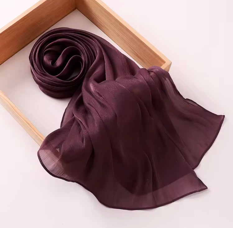 Starlit Organza Shimmer - Plum
