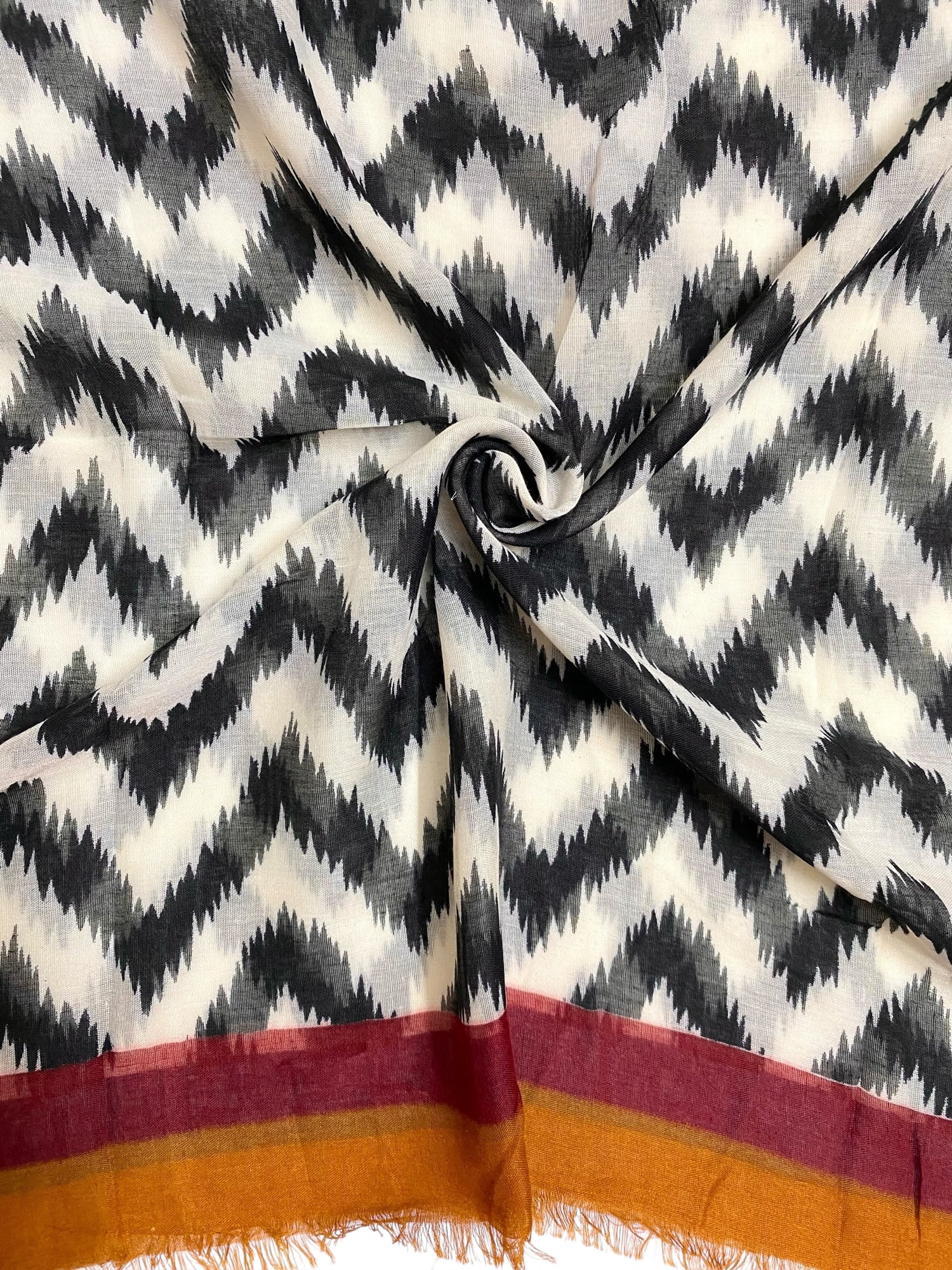 Chevron Printed Hijabs - Caramel