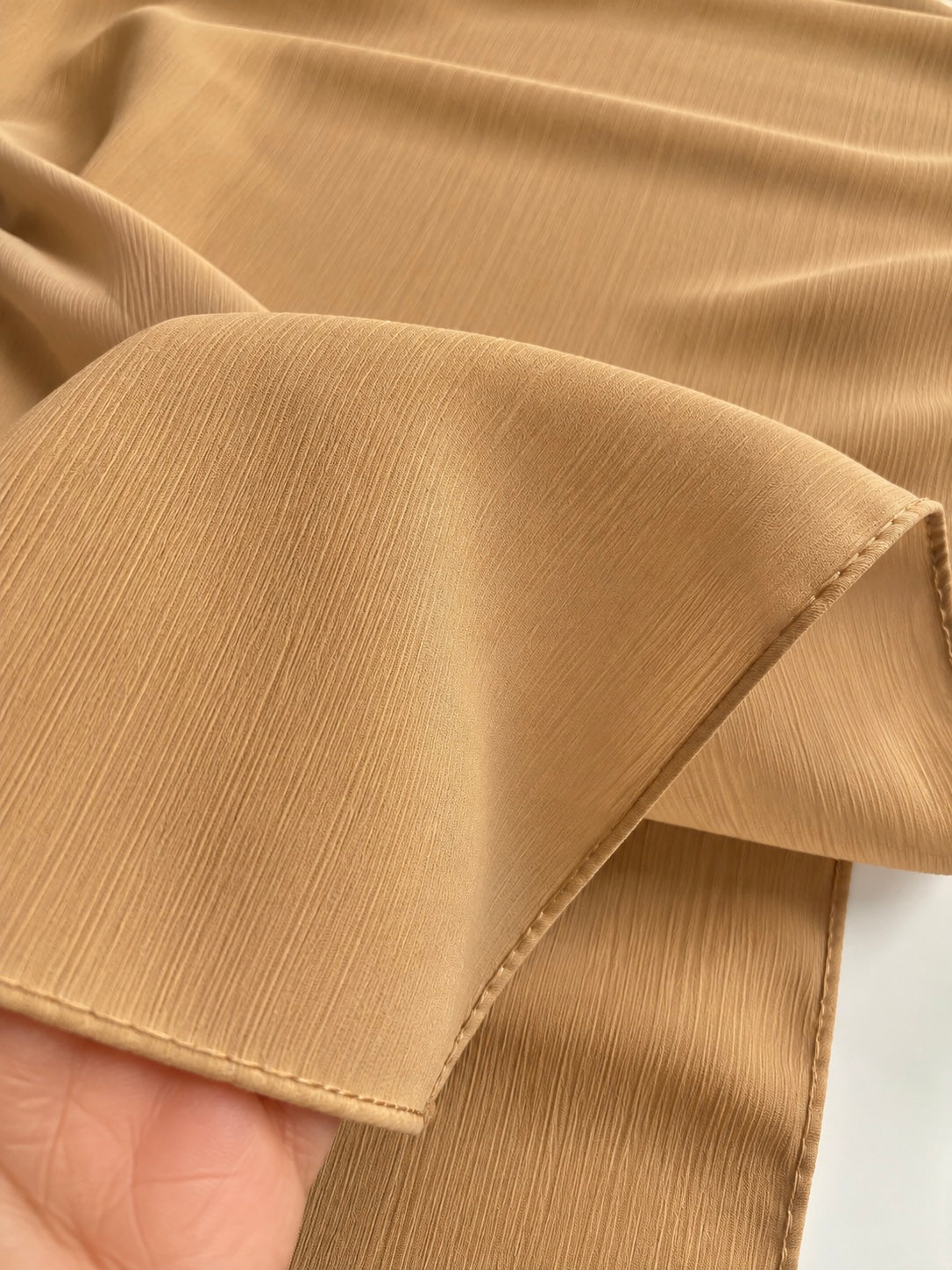 Wisp Crinkle Chiffon Hijabs – Warm Beige
