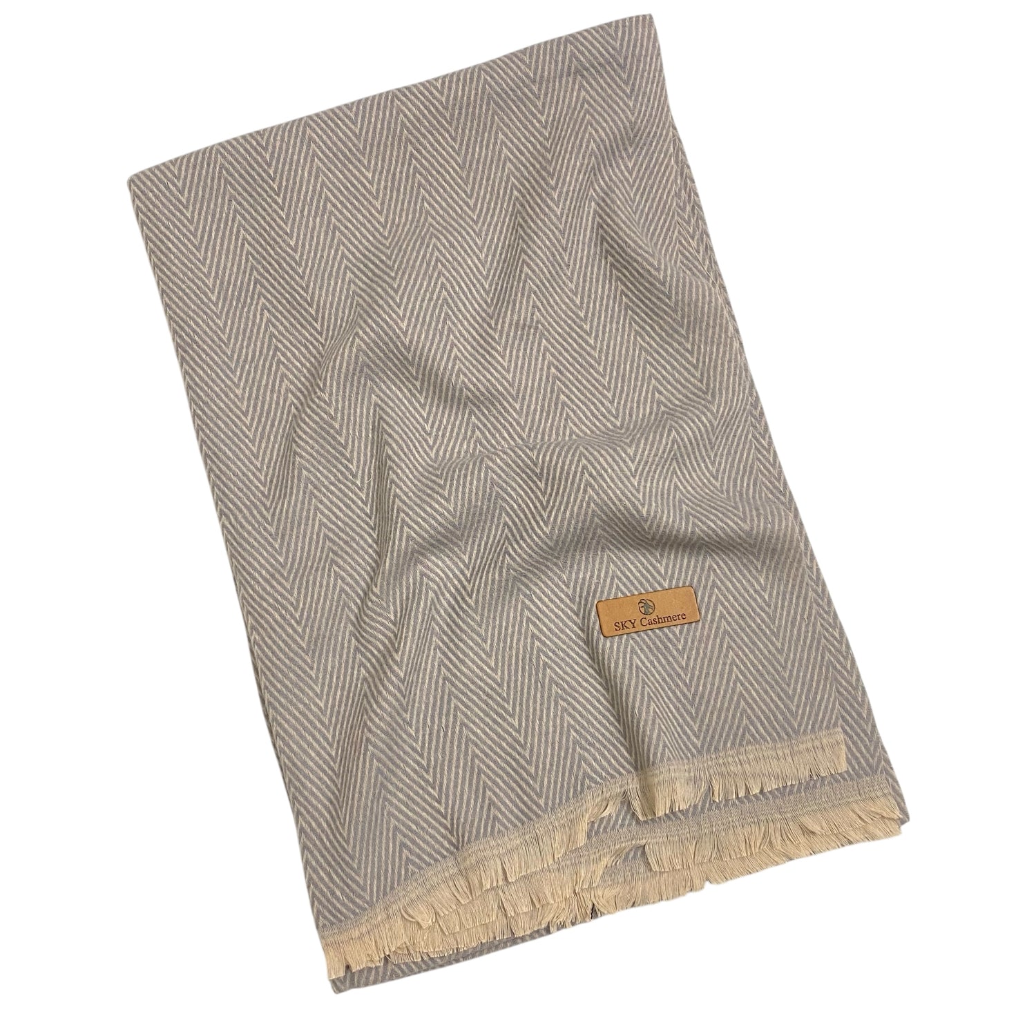 Herringbone Woollen - Powder Grey