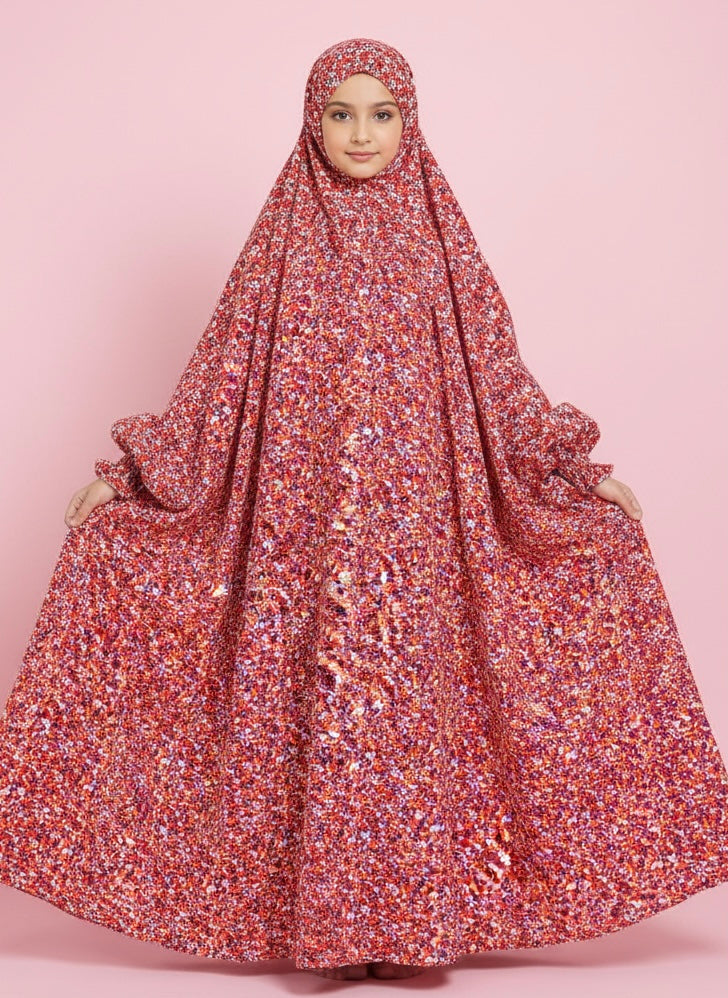 TEENS Premium Full Length Namaz Chadar with Sleeves