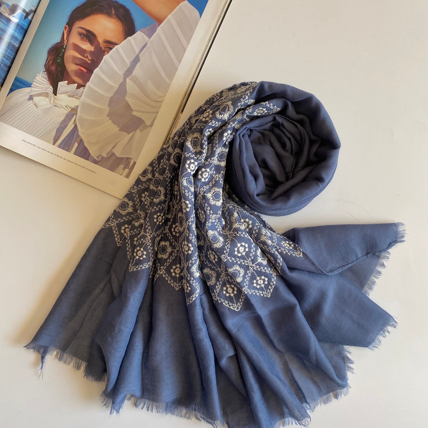 Diamonds - Denim Grey