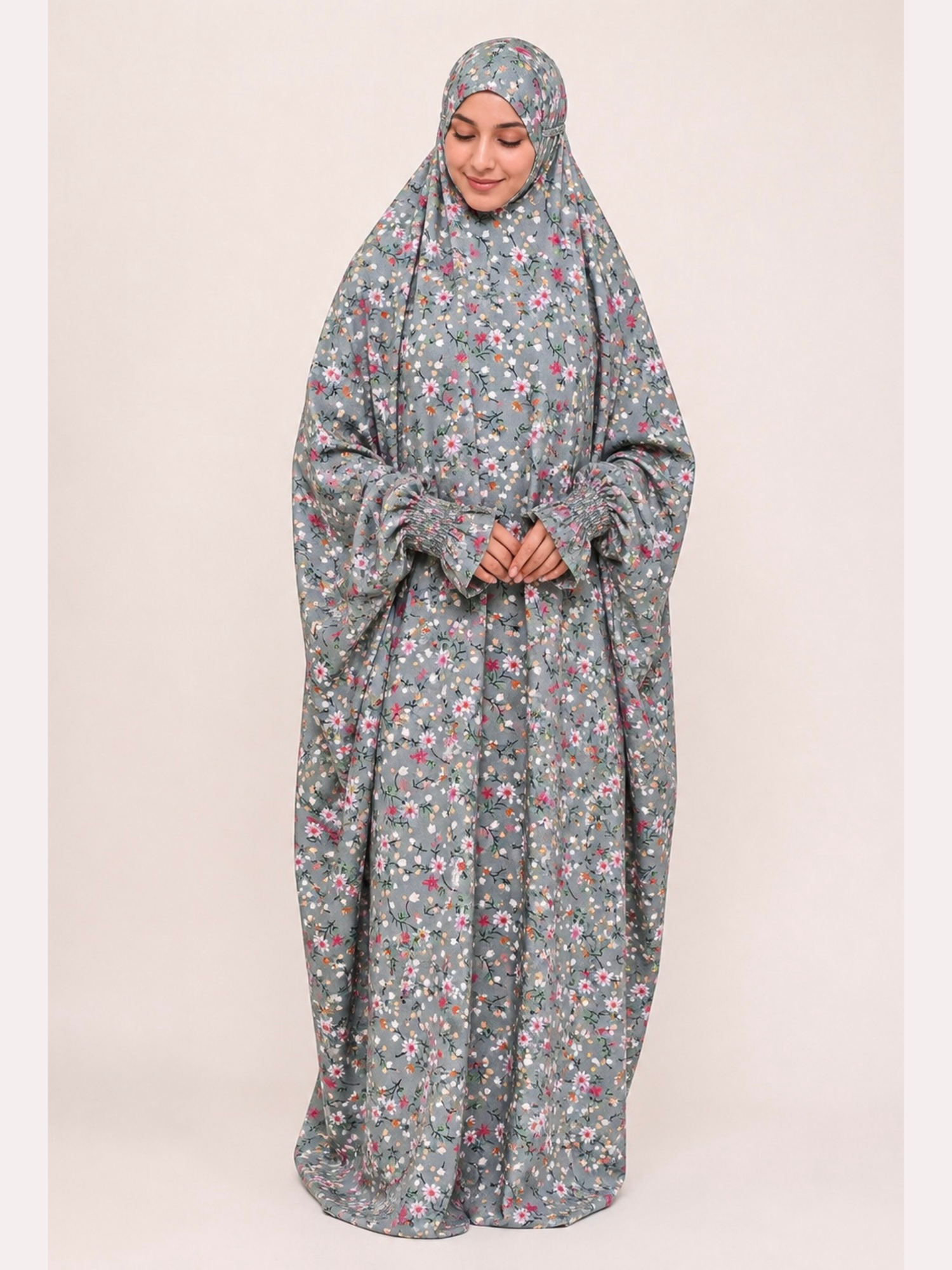 Premium Full Length Namaz Chadar With Sleeves (Imported Fabric)