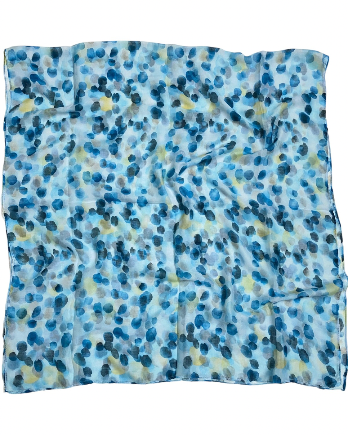 Bubbles Lawn Printed Hijabs - Blue