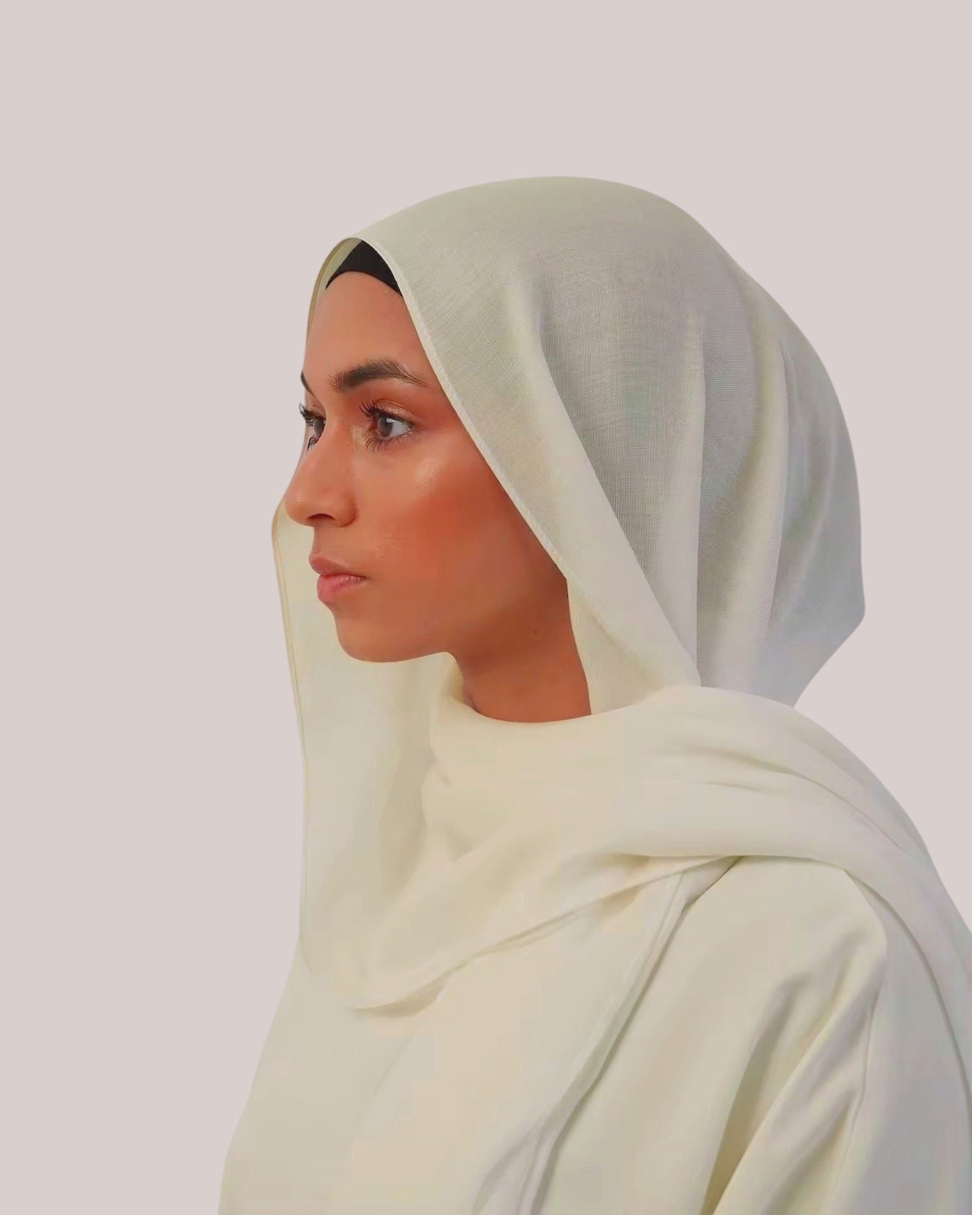 Modal Hijabs (LARGE SIZE) - Cream