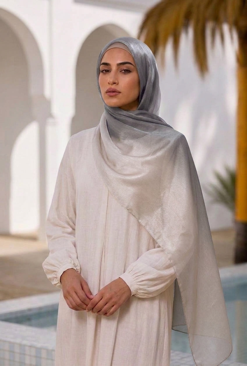 Gemini Organza Ombre Hijab - Shadow