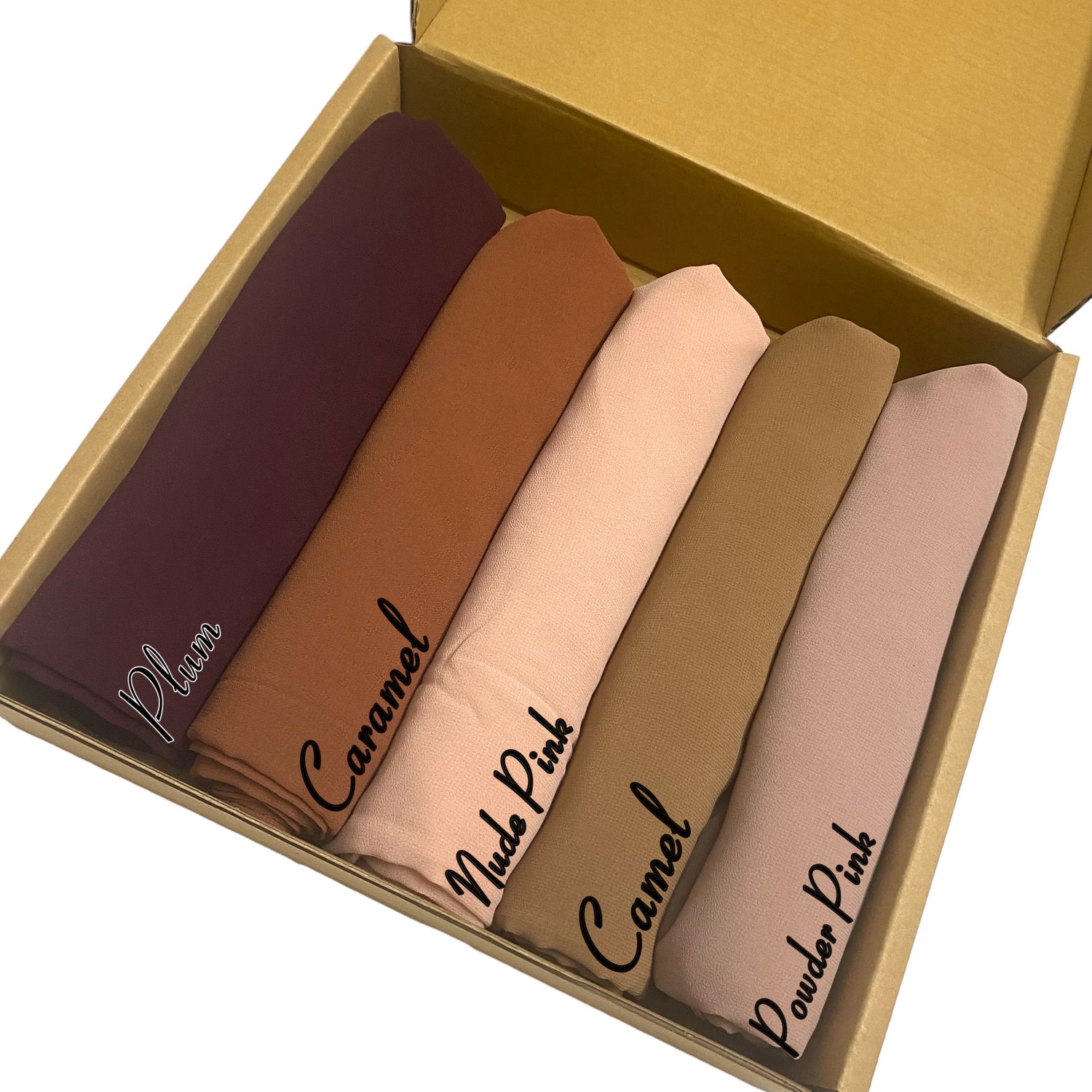 “Nude Pop” - Georgette Chiffon Hijab Bundle