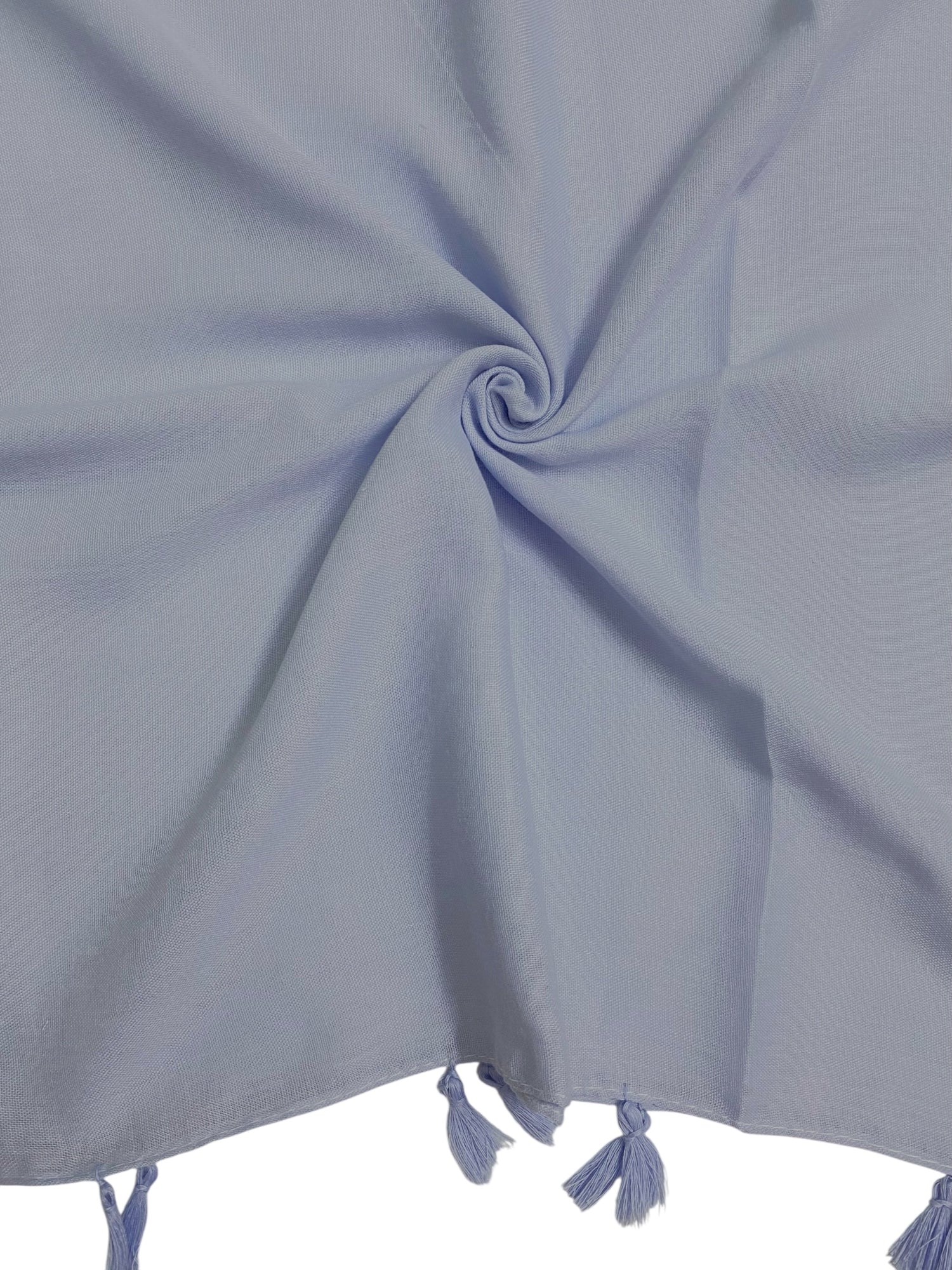 Plain With Tassels - Powder Blue