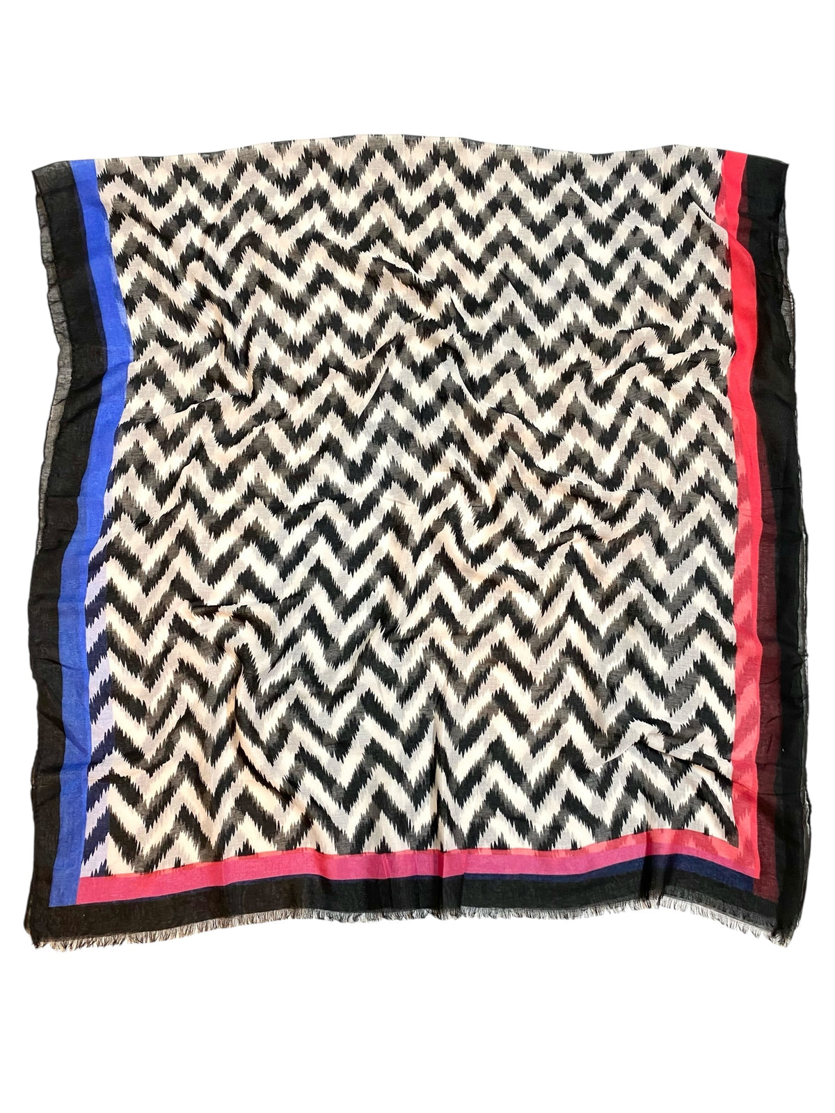 Chevron Printed Hijabs - Black