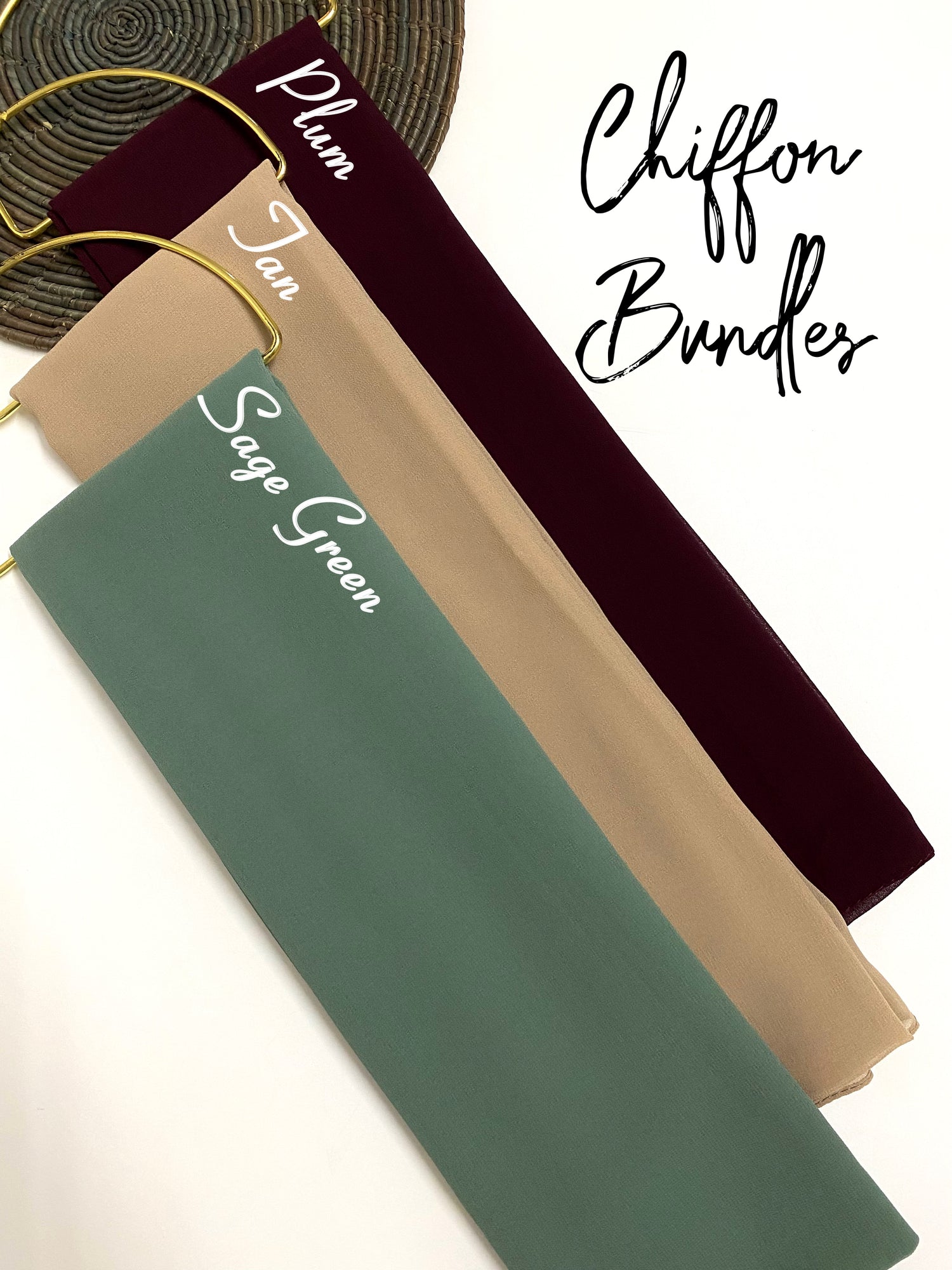 “Tanver” Georgette Chiffon Hijab Bundle