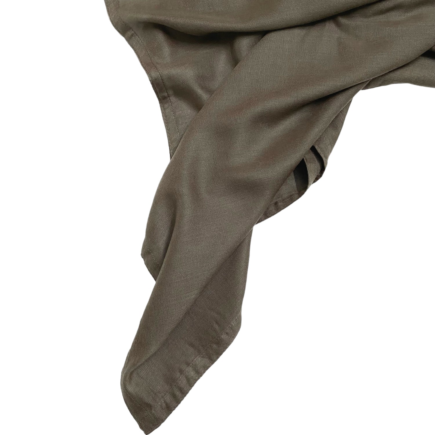 Double Stitched Border Hijab - Coffee