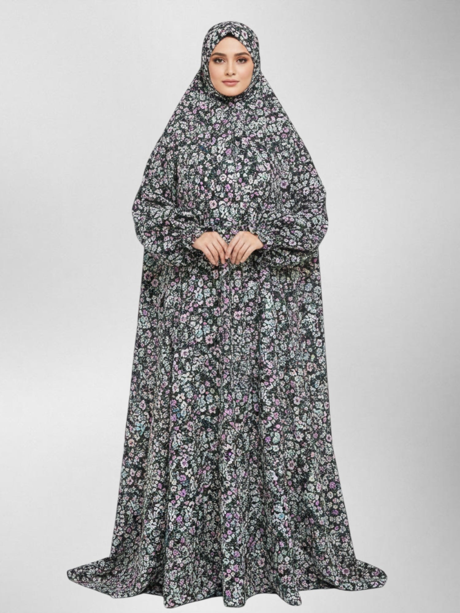 Premium Full Length Namaz Chadar With Sleeves (Imported Fabric)