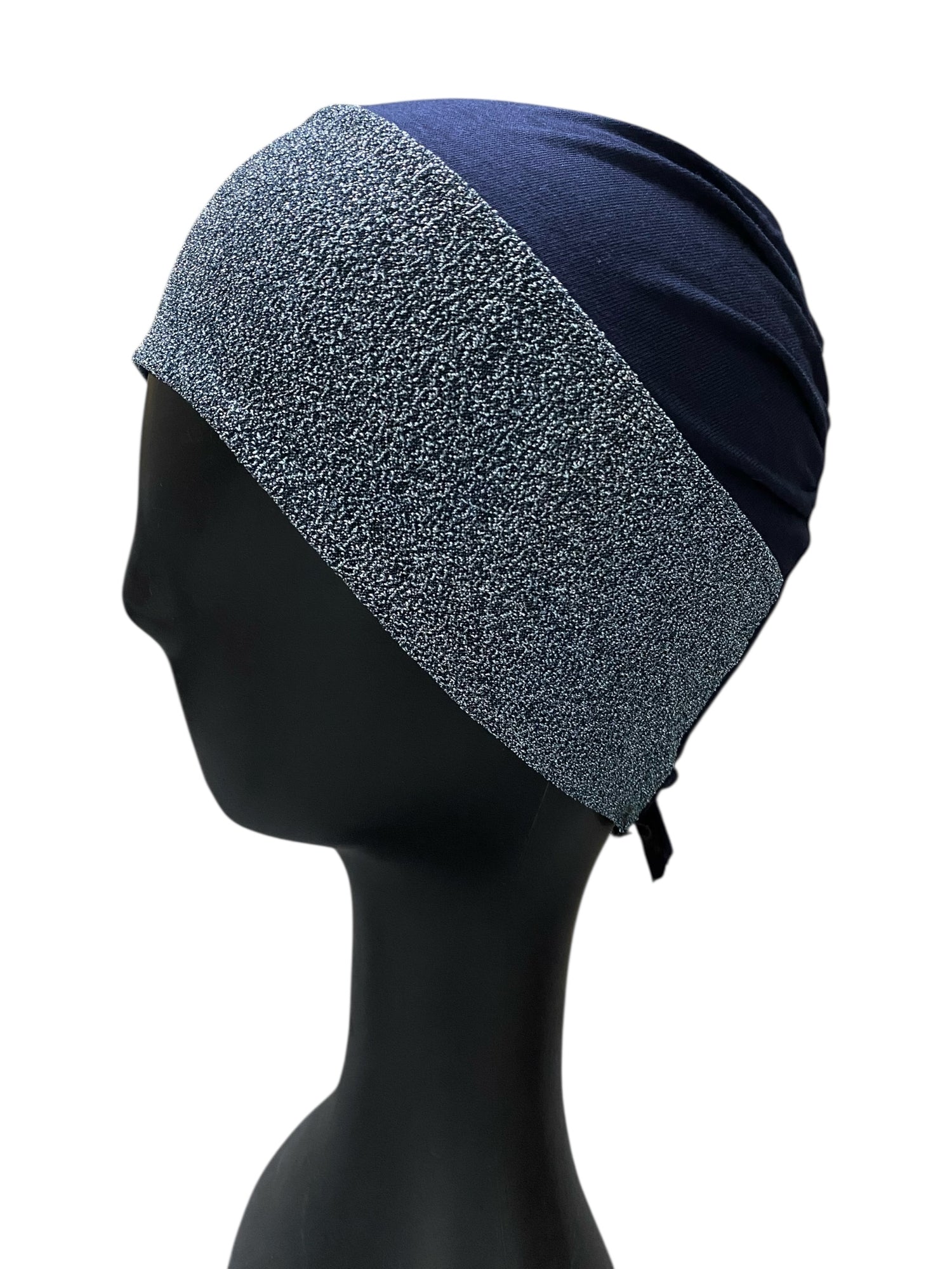Moonlight Full Covered Hijab Cap – Navy Blue