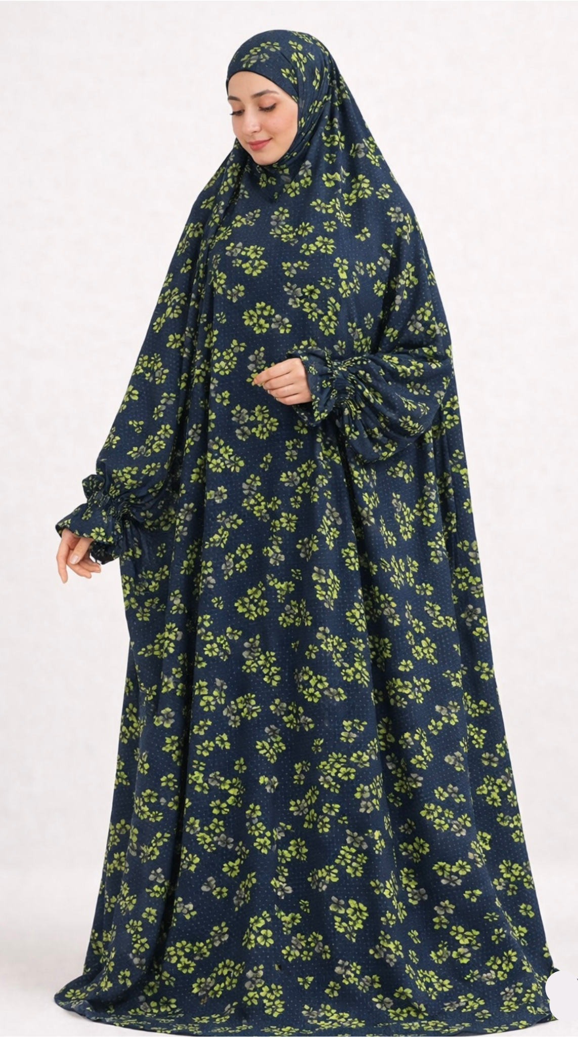 Premium Full Length Namaz Chadar With Sleeves (Imported Fabric)