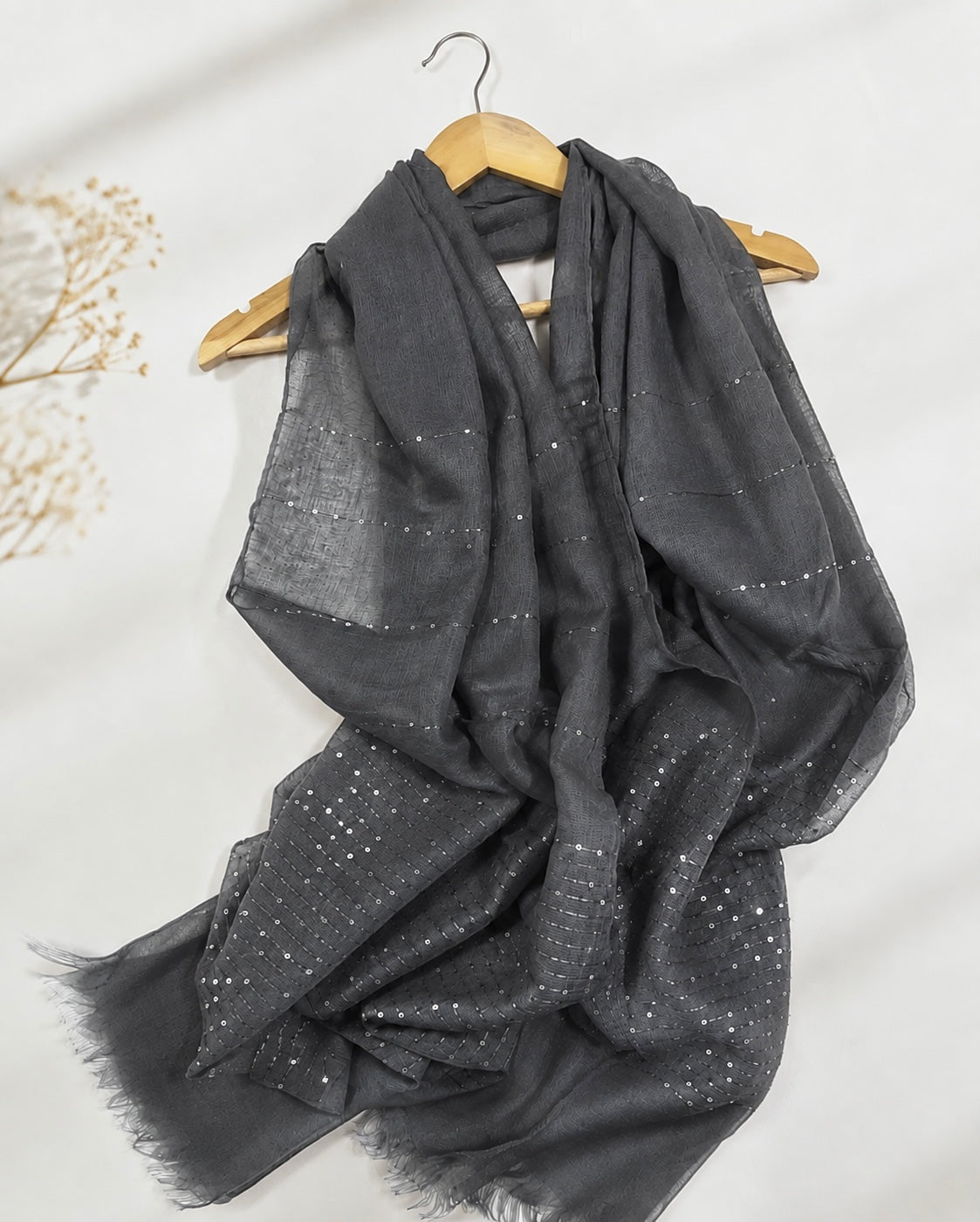 Sparkles Hijabs – Charcoal Grey