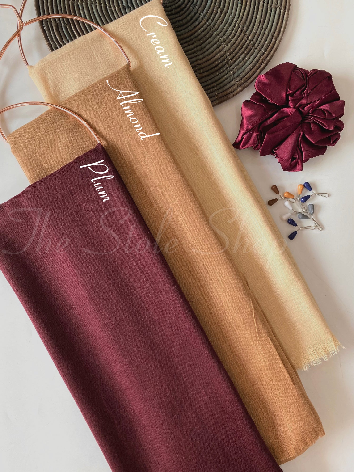“Biscotti” Premium Turkish (Regular Width) Hijab Bundle of 3