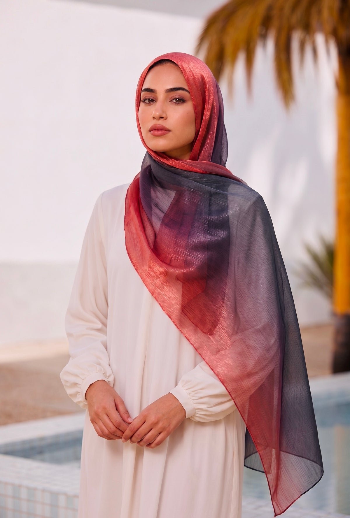 Gemini Organza Ombre Hijab - Eclipse