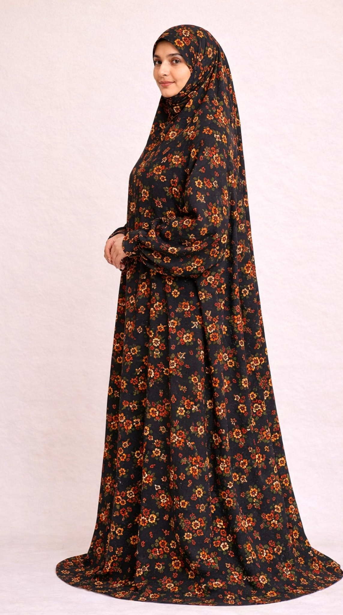 Premium Full Length Namaz Chadar With Sleeves (Imported Fabric)