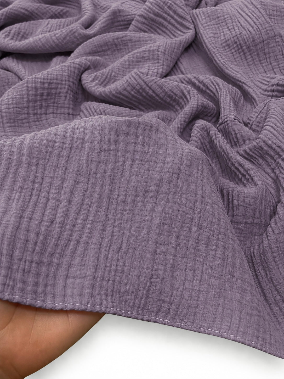 Ripple Pleated Hijab XL Size - Amethyst