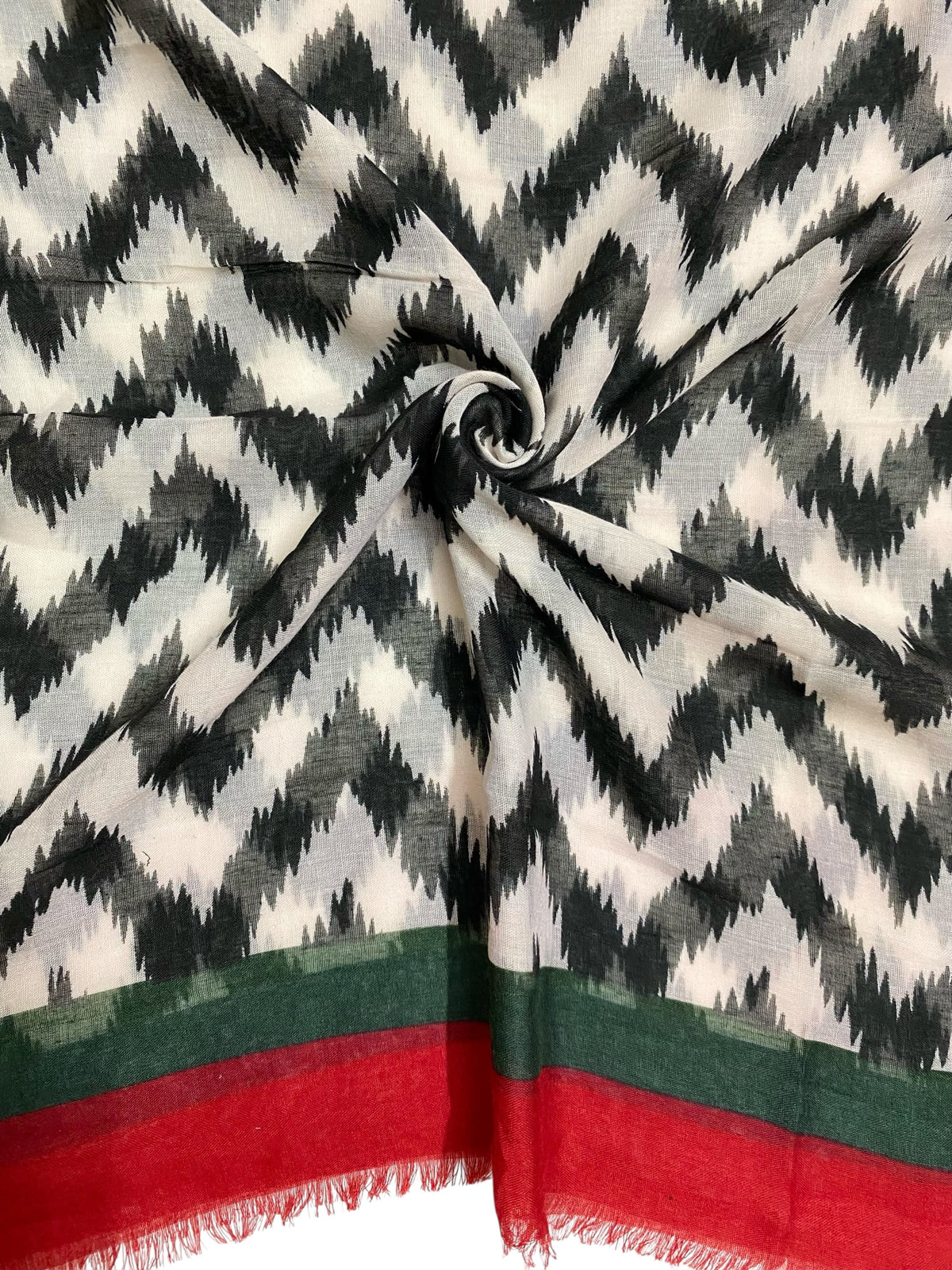 Chevron Printed Hijabs - Wine