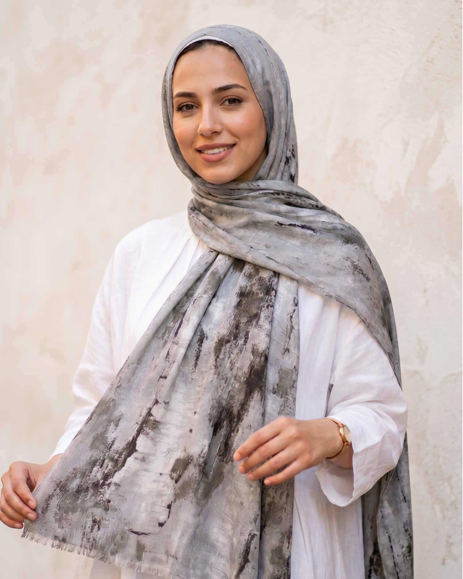 Premium Printed Hijabs - Monochrome Series