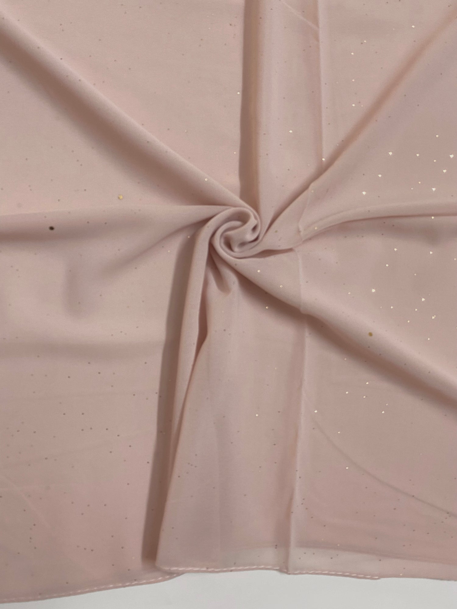 Glittered Georgette – Powder Pink