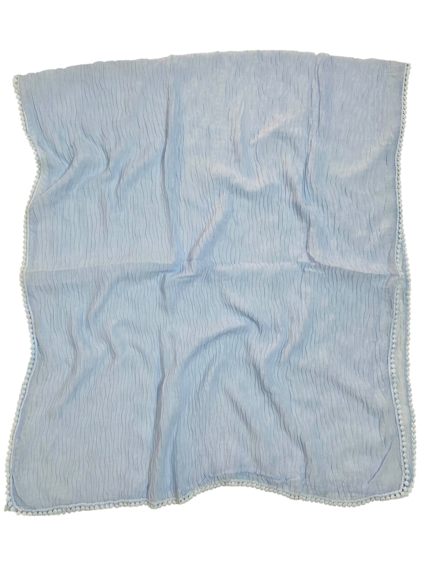 Rawaa Pleated Hijabs – Ice Blue