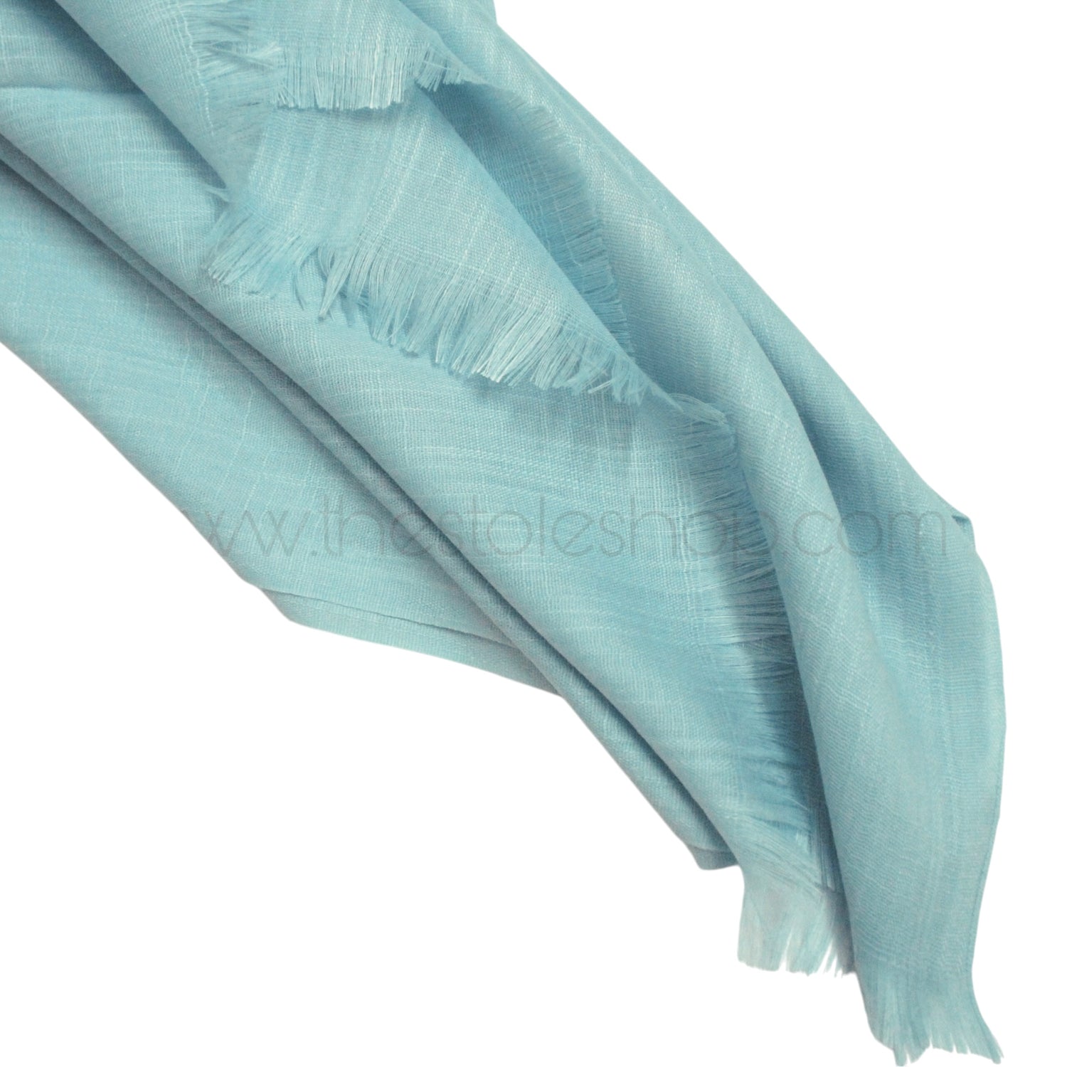 Premium Turkish – Slub Textured (Wider Width) – Breeze Blue