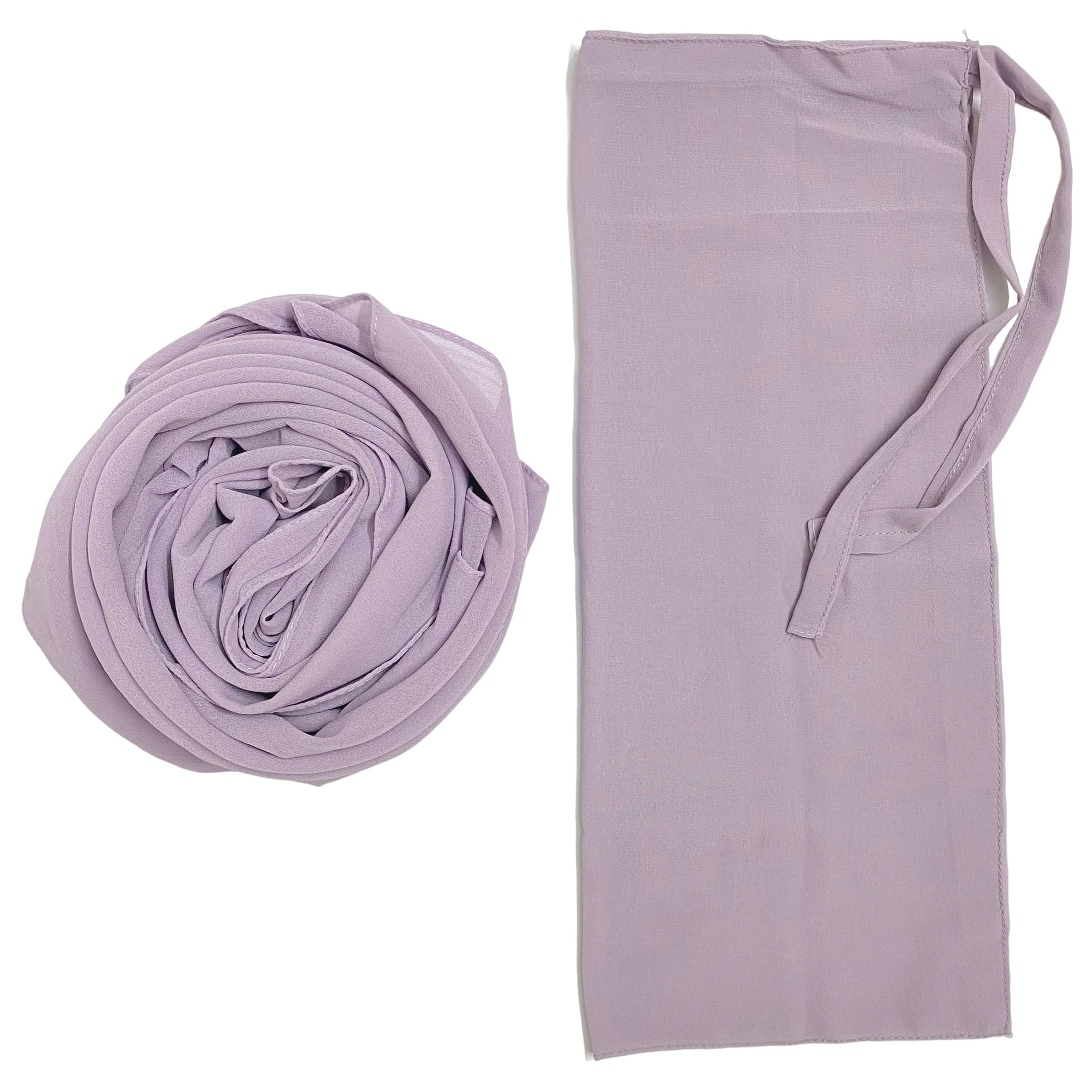 Matching Hijab & Niqab Sets - Dusty Lavender
