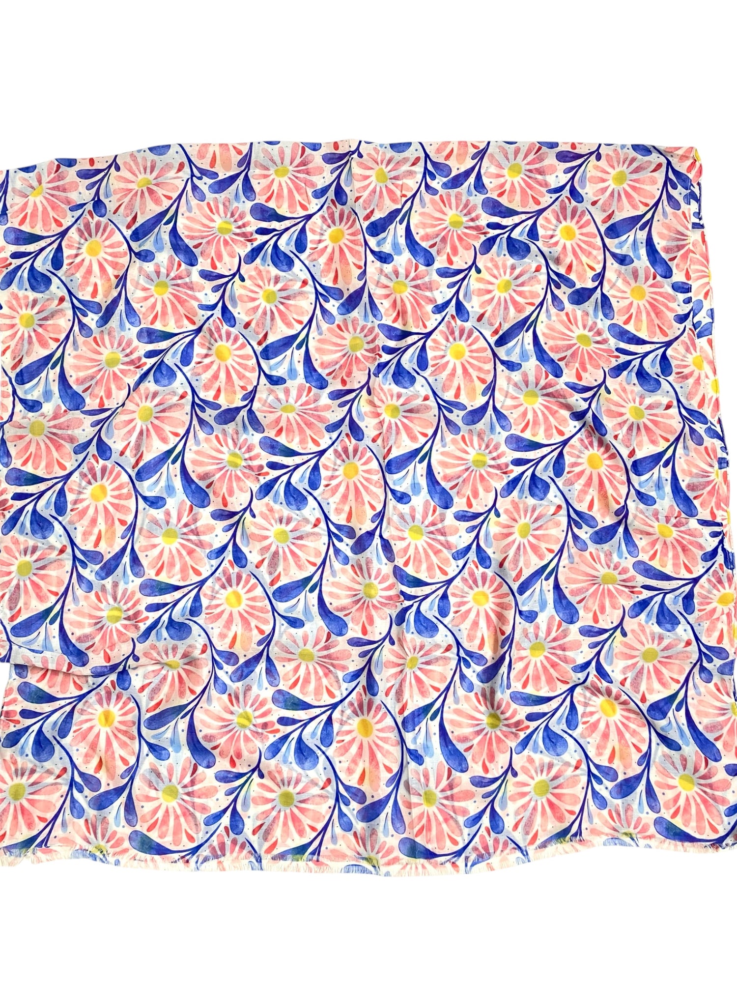Meher Lawn Printed Hijabs - Navy Blue