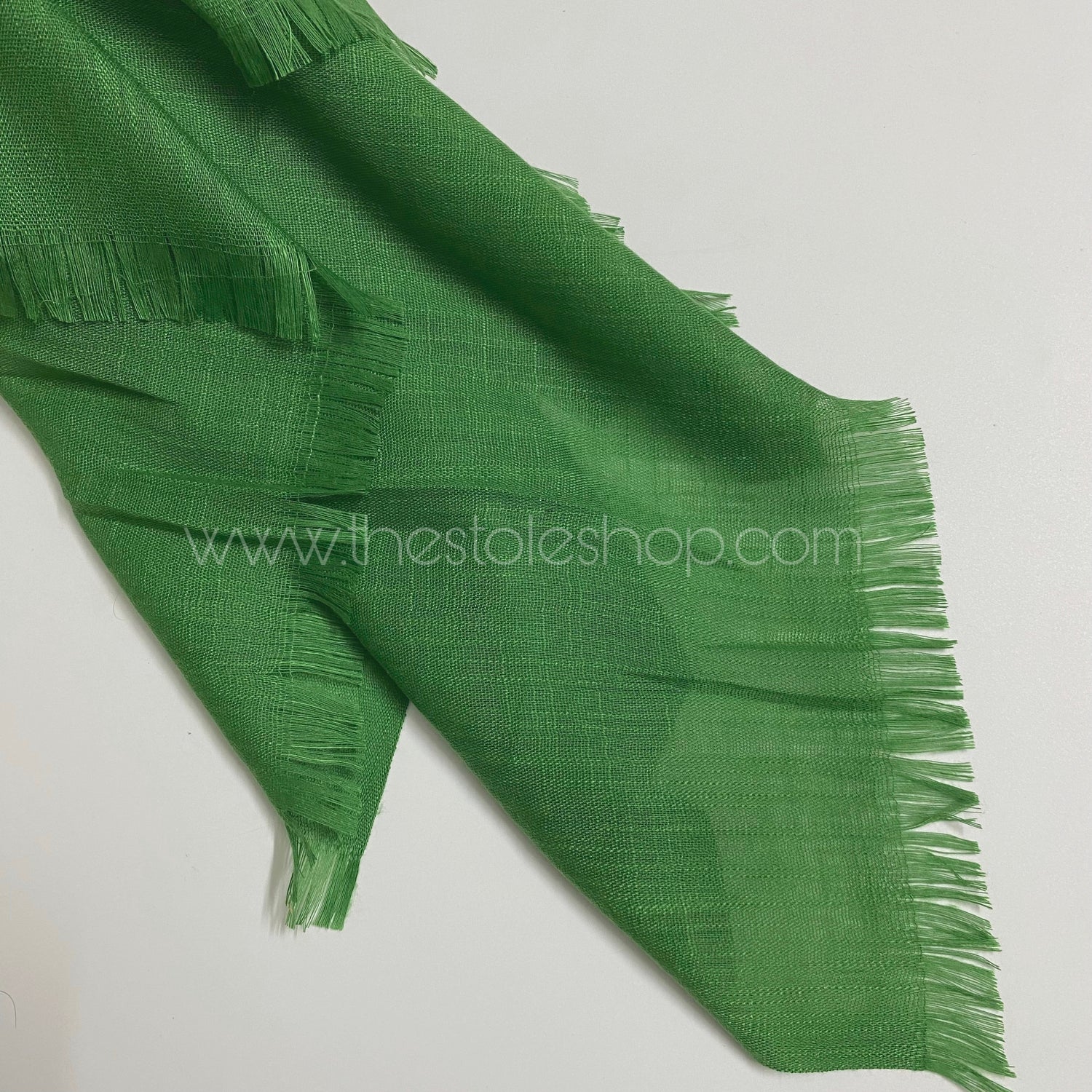 Premium Turkish – Slub Textured (Regular Width) – Apple Green