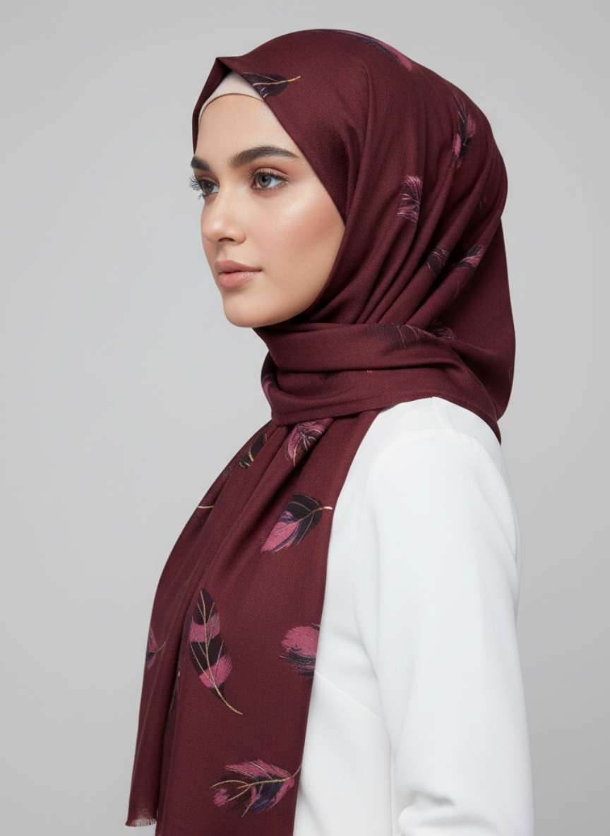 Plume – Deep Maroon