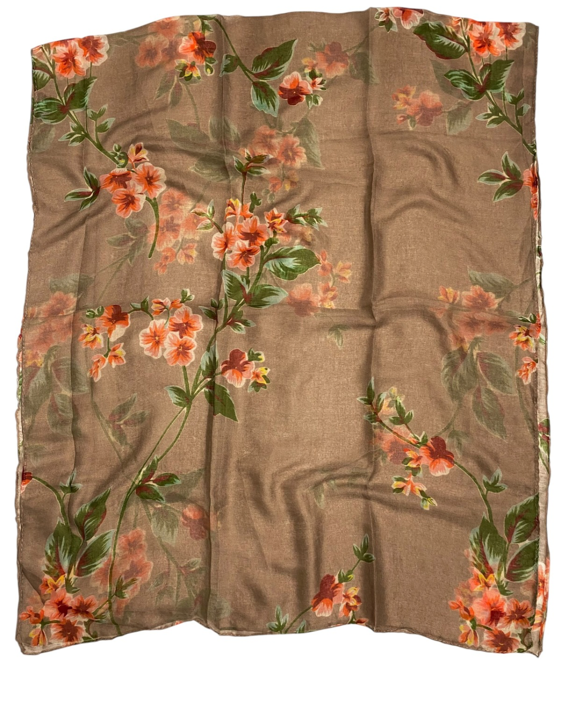 Meher Lawn Printed Hijabs - Camel