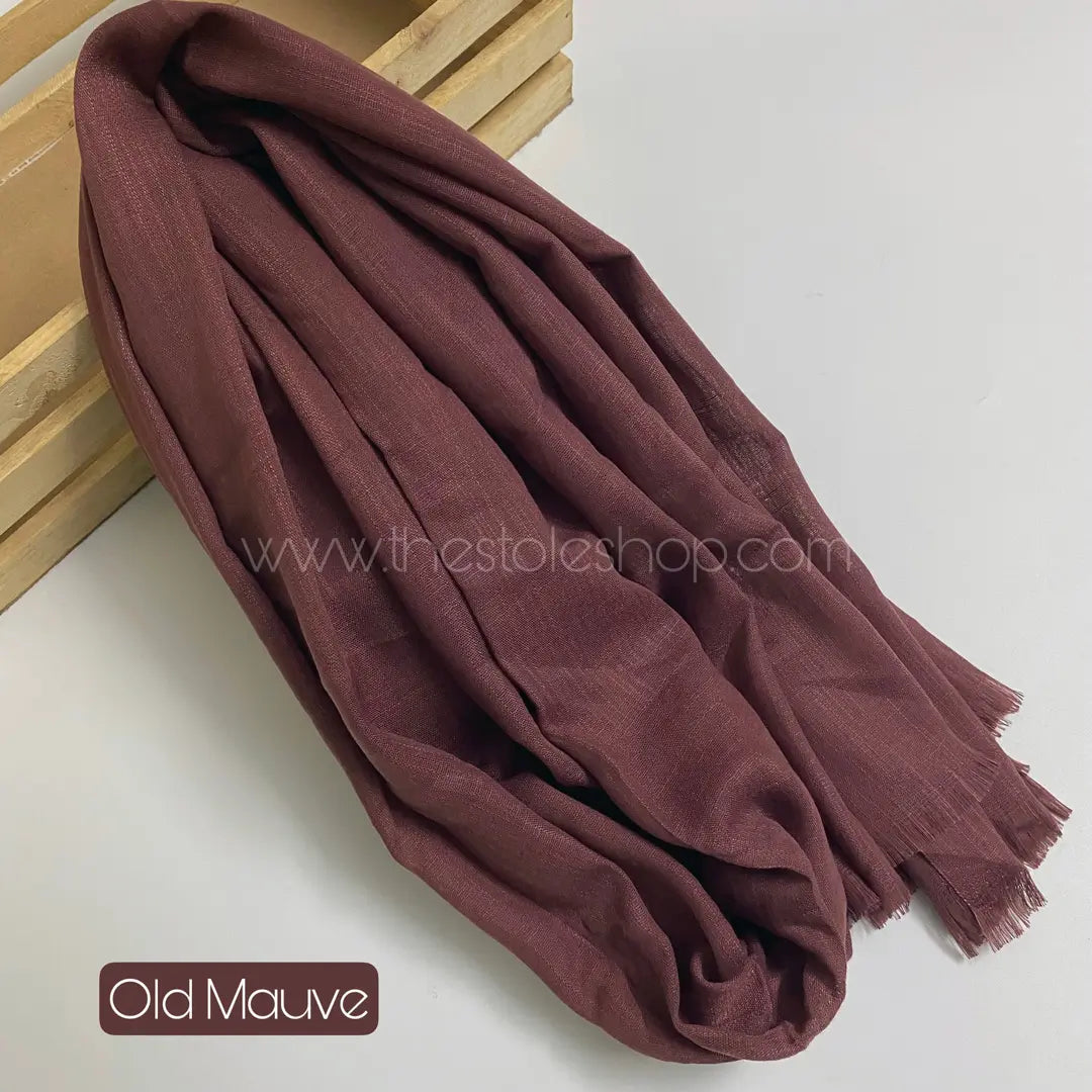 Premium Turkish – Slub Textured (Wider Width) – Old Mauve