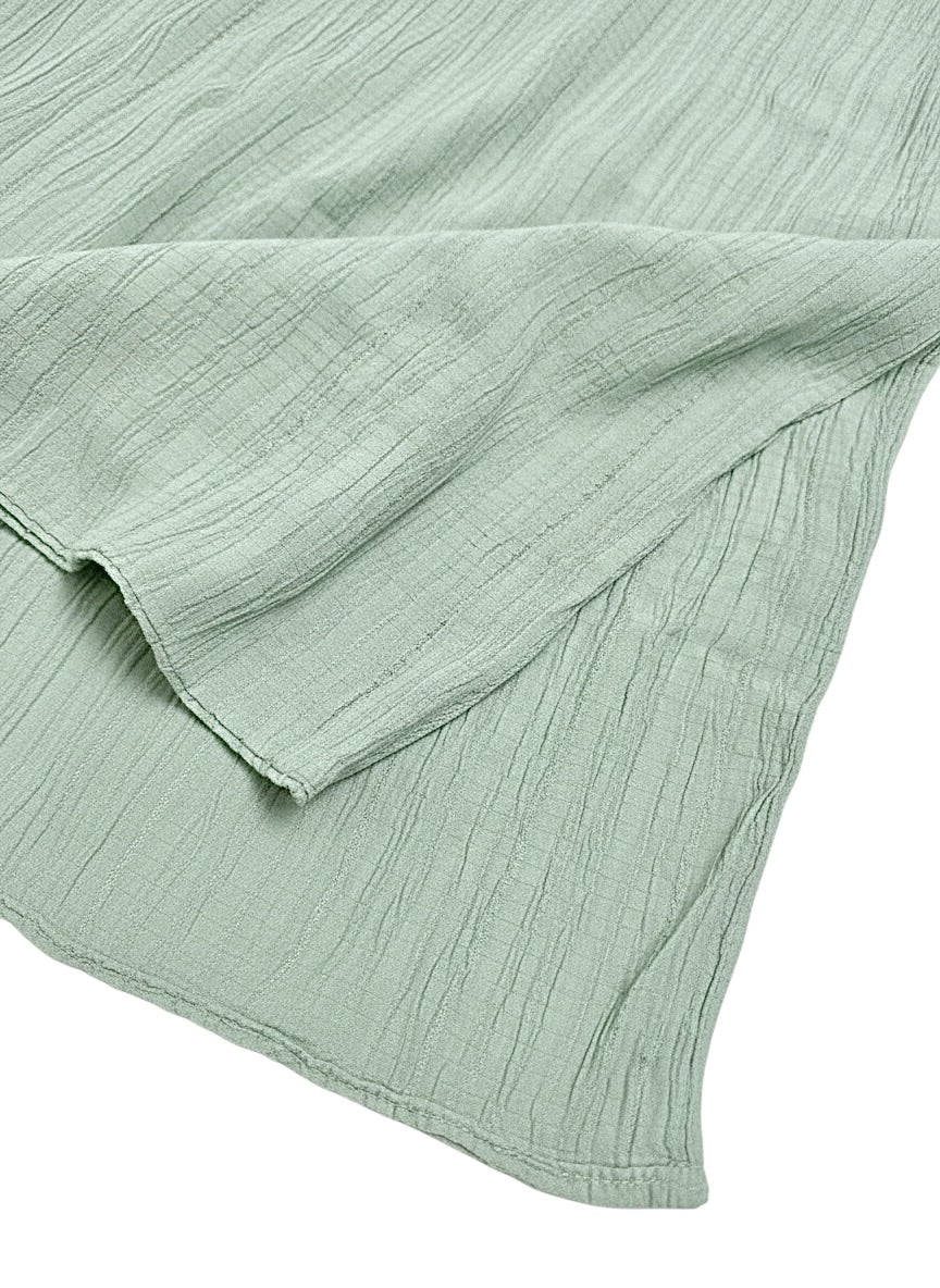 Georgette Crush Hijabs - Icy Green