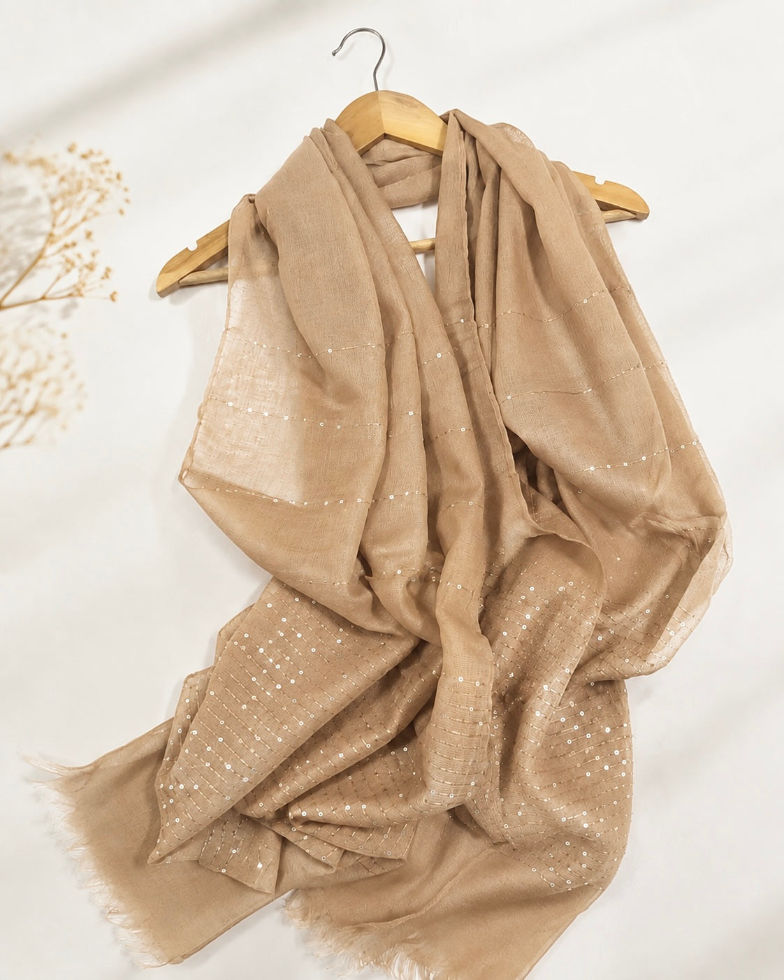 Sparkles Hijabs – Beige