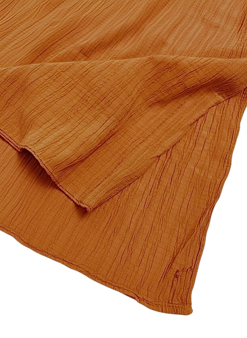 Georgette Crush Hijabs - Russet