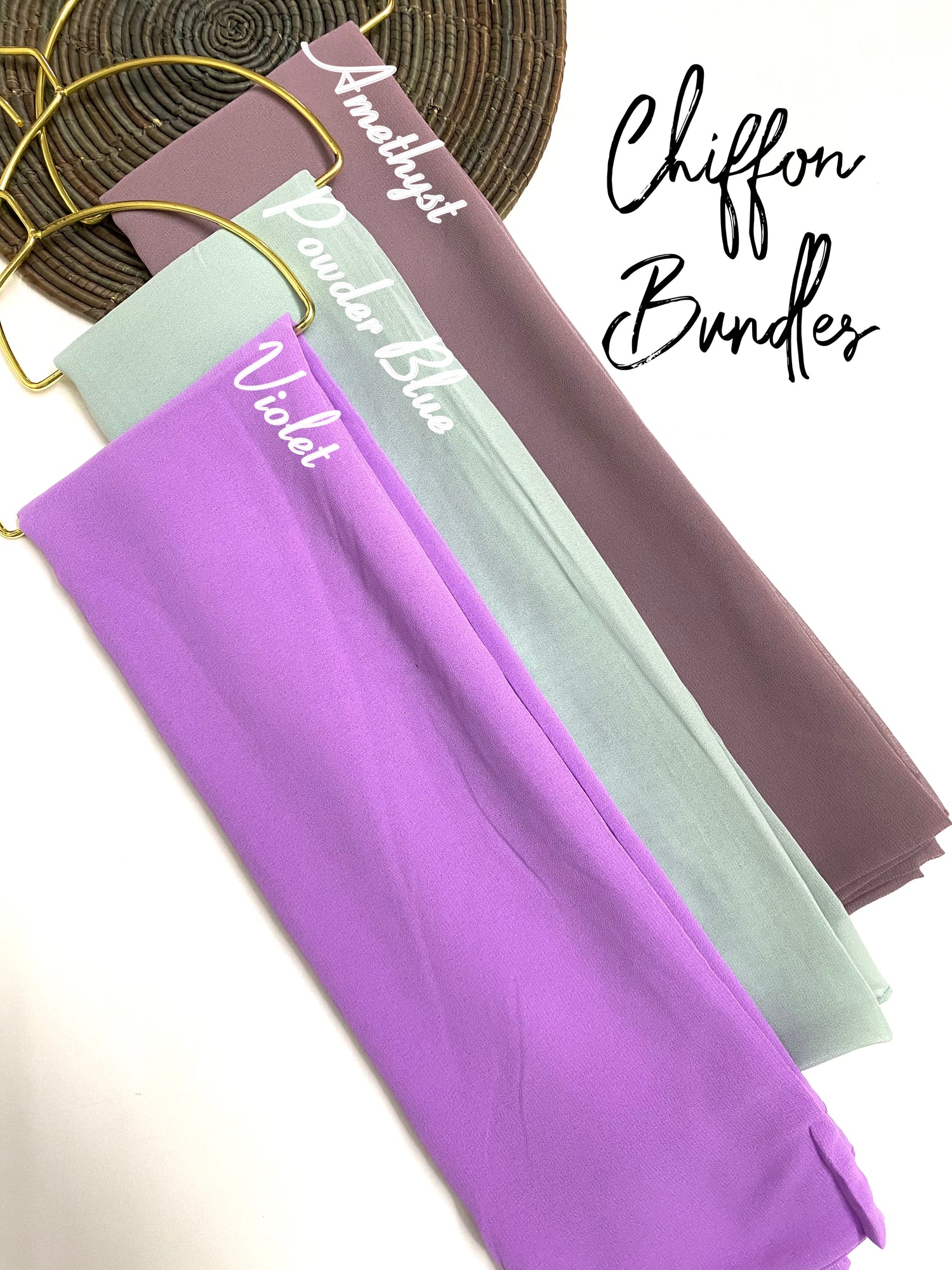 “Viora” Georgette Chiffon Hijab Bundle