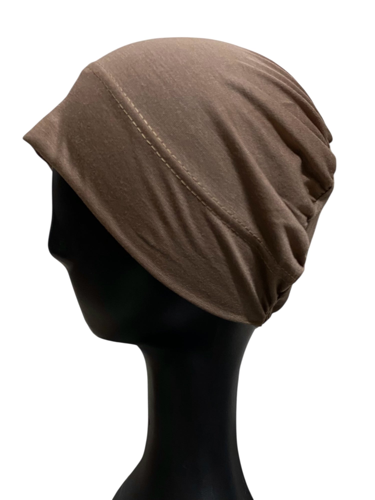 Full Covered Hijab Cap – Coffee