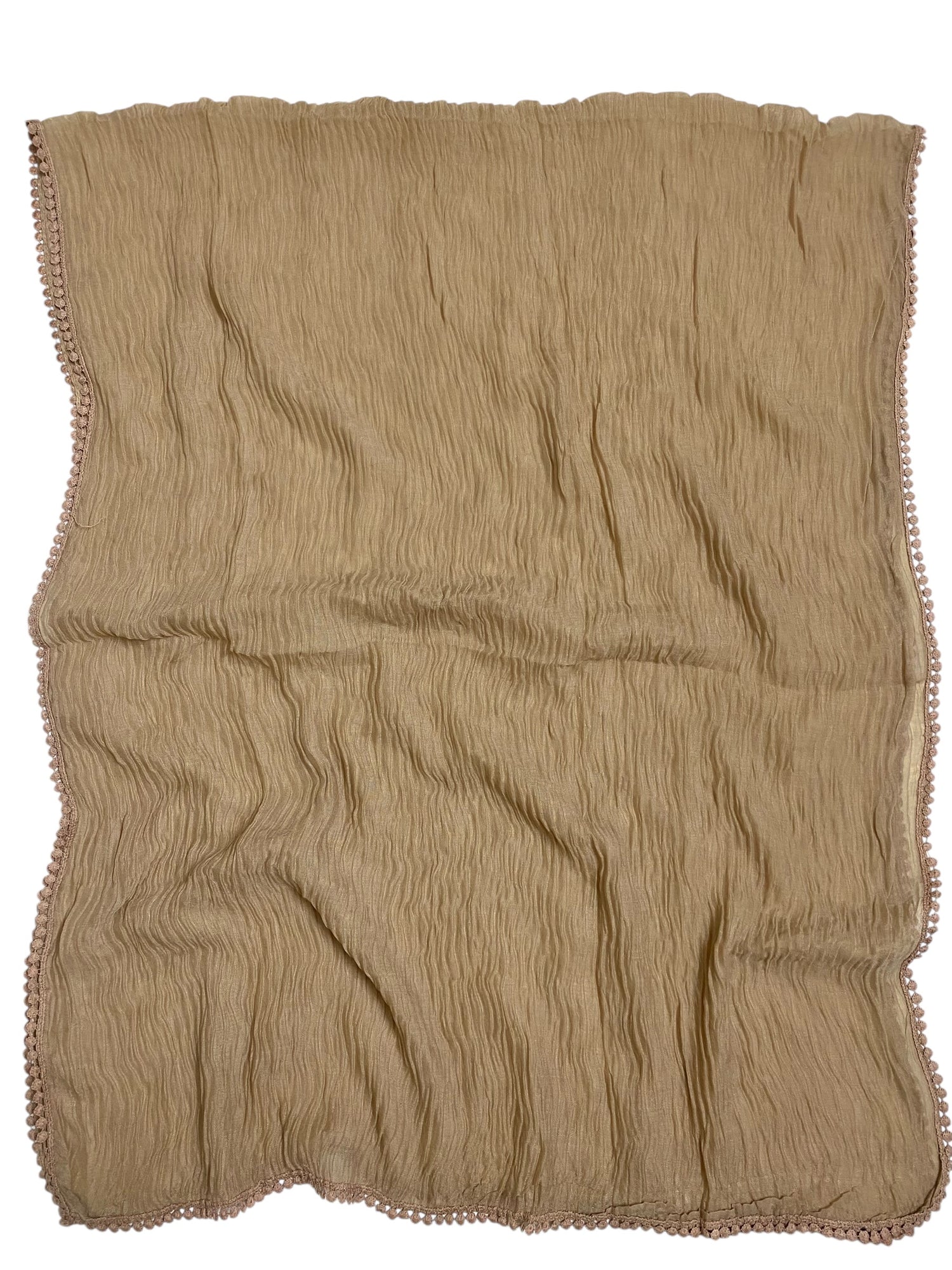 Rawaa Pleated Hijabs – Beige
