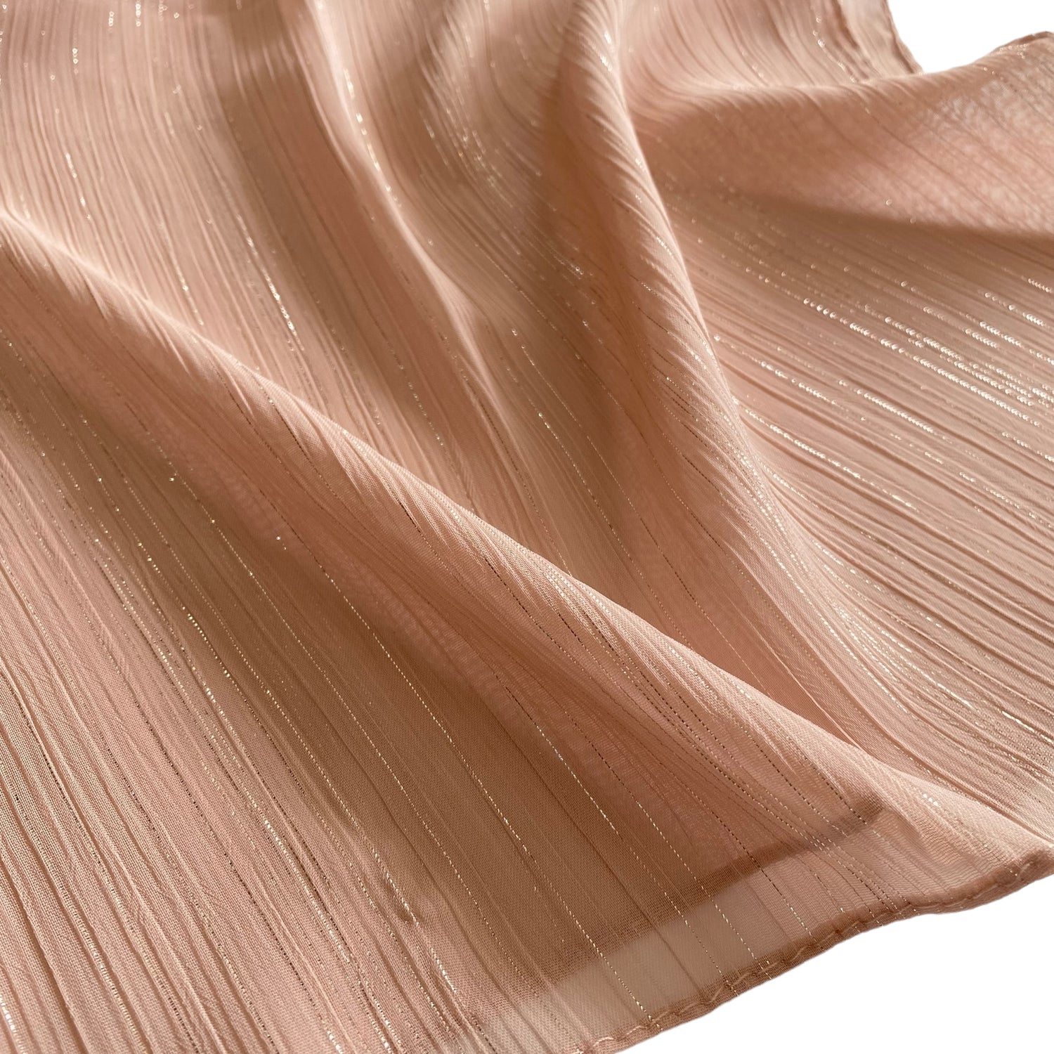 Glossy Streaks Chiffon Hijabs – Burnt Pink