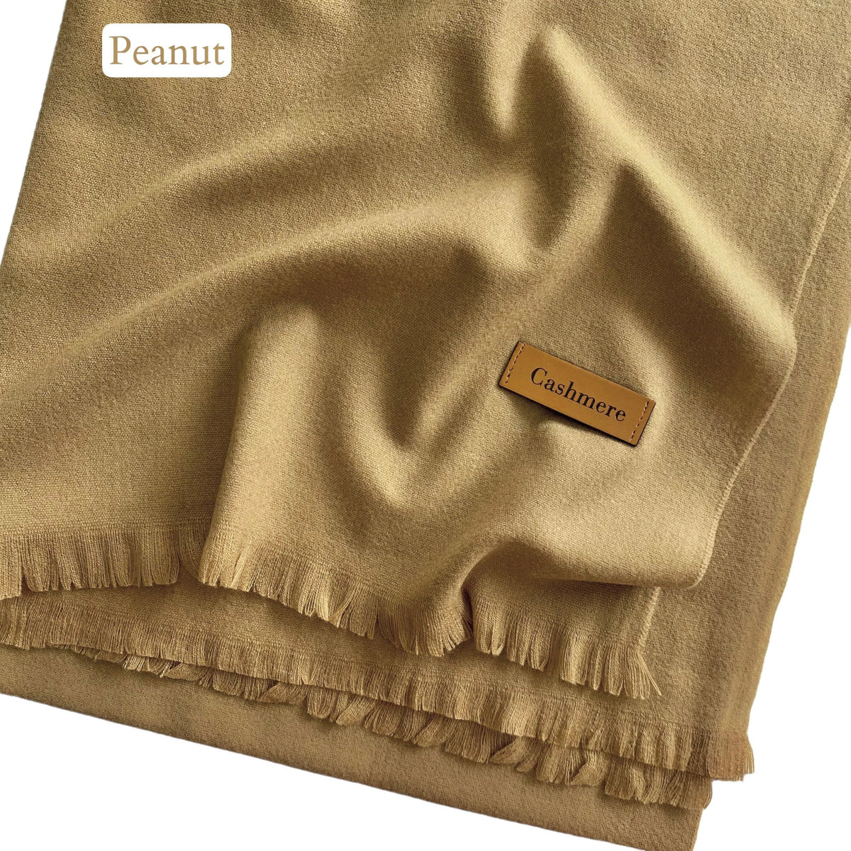 Plain Woolen Cashmere - Peanut
