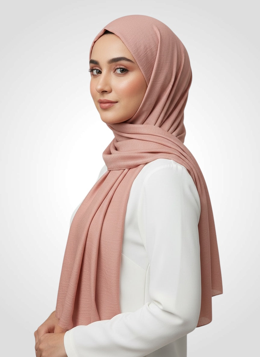 Crushé (Cotton Crush Hijab - Blush