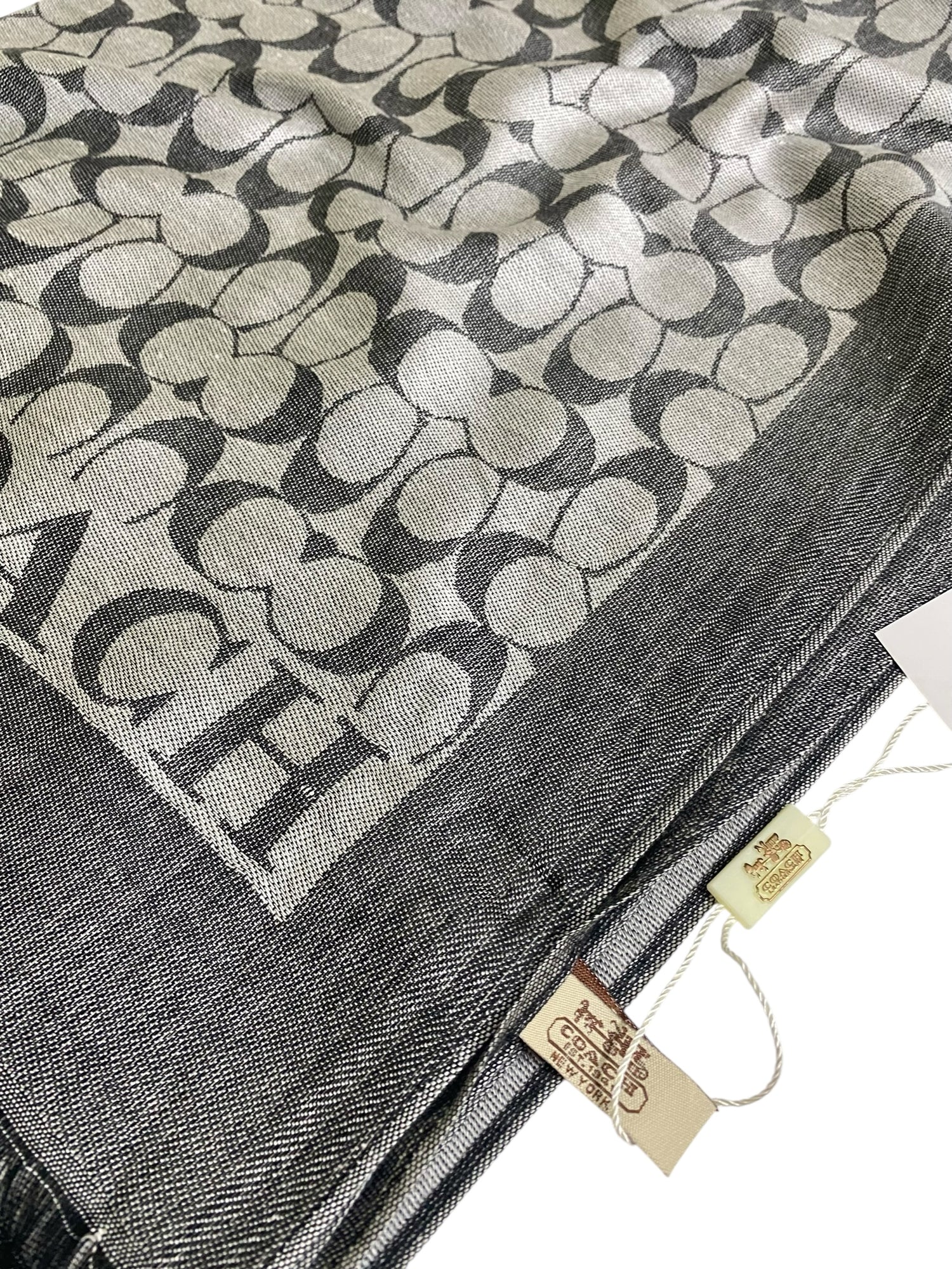 Jacquard Hijab (Branded) - Grey
